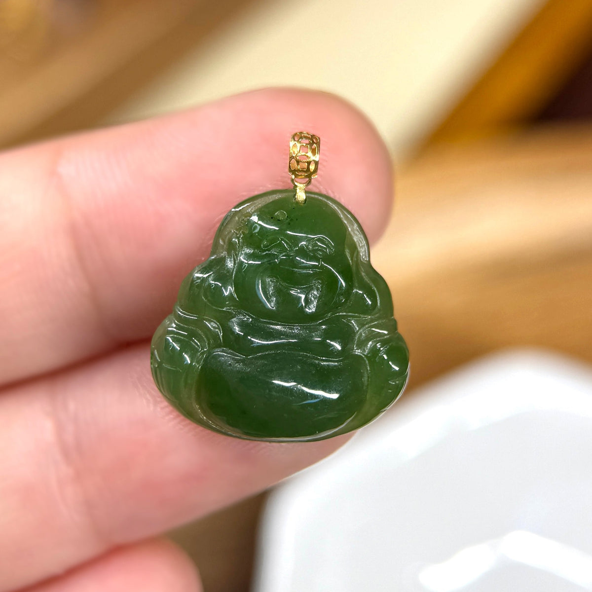 18KGoldGreenJadeBuddhaPendant1