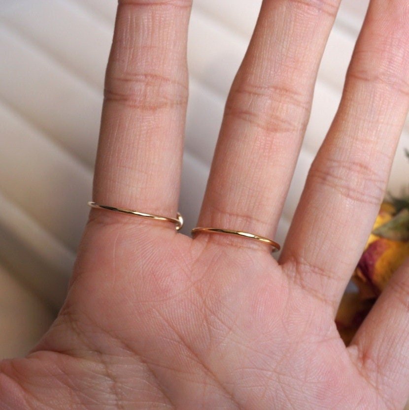 14K Gold Filled Pearl Ring, Swarovski Pearl Ring, Vintage Dainty Ring, One Pearl Ring, Small Pearl Ring, Simple Pearl Ring, Gold Pearl Ring