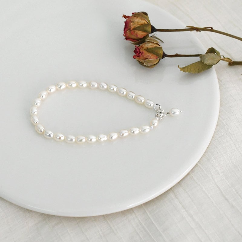 Pearl Bracelet, Freshwater Pearl Bracelet , S925 Silver Pearl Bracelet, Wedding Bracelet, Bridesmaid Bracelet, Bridal Bracelet