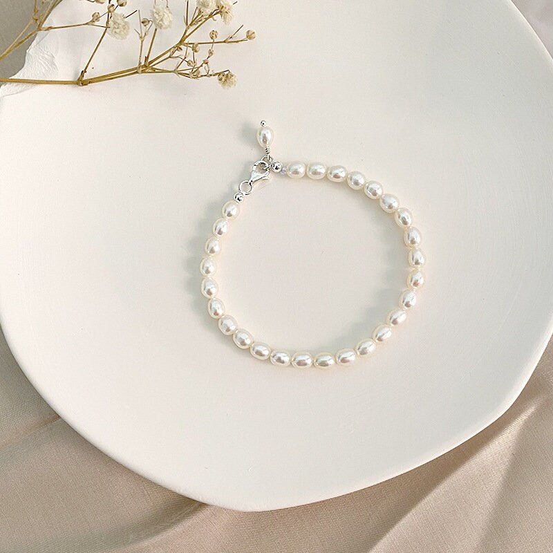 Pearl Bracelet, Freshwater Pearl Bracelet , S925 Silver Pearl Bracelet, Wedding Bracelet, Bridesmaid Bracelet, Bridal Bracelet