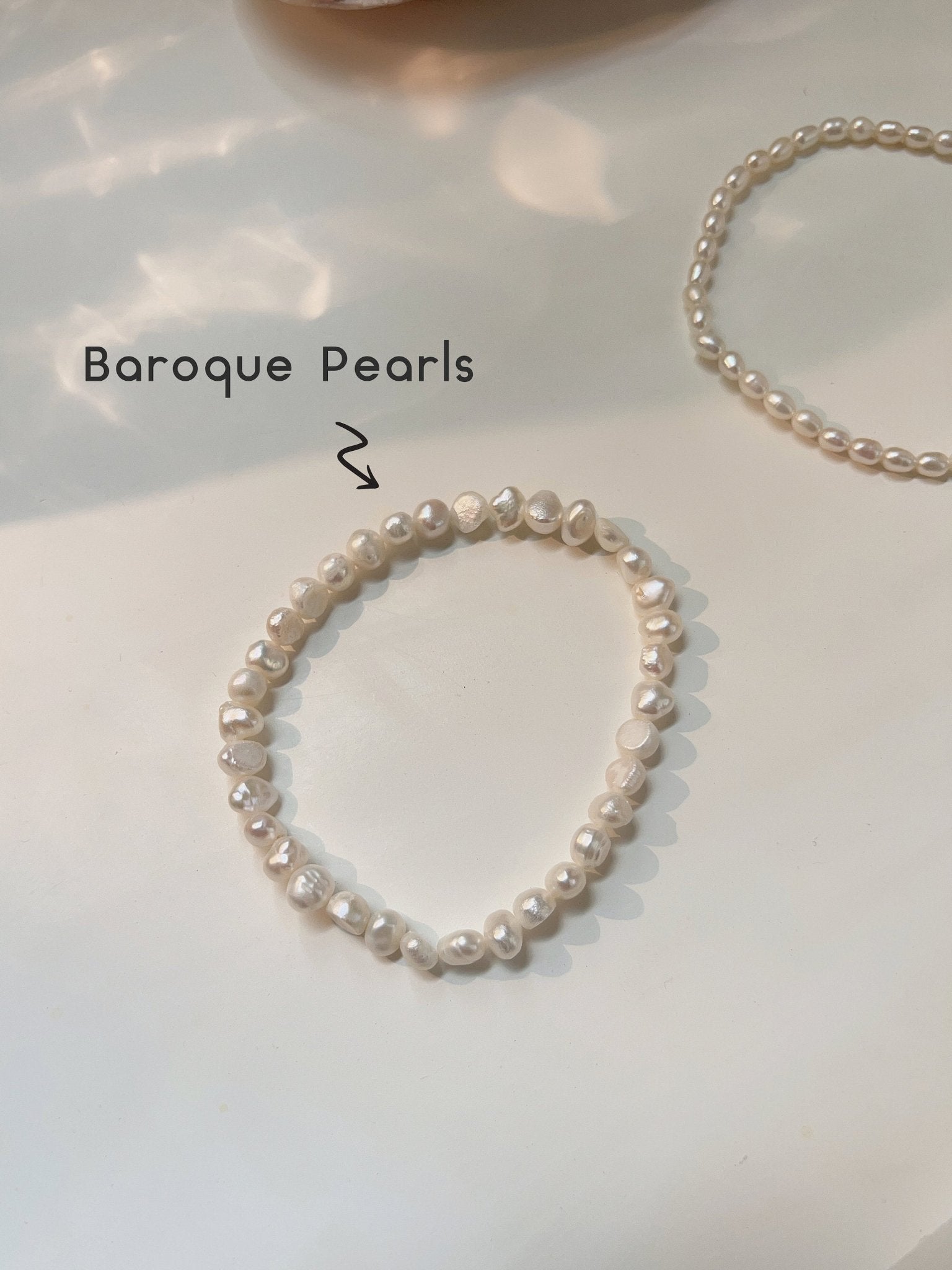 Natural Pearl Stretch Anklet, Baroque Pearl Anklet, Fresh Water Pearl Anklet Bracelet, Rice Pearl Elastic Anklet, Vintage Stretch Anklet