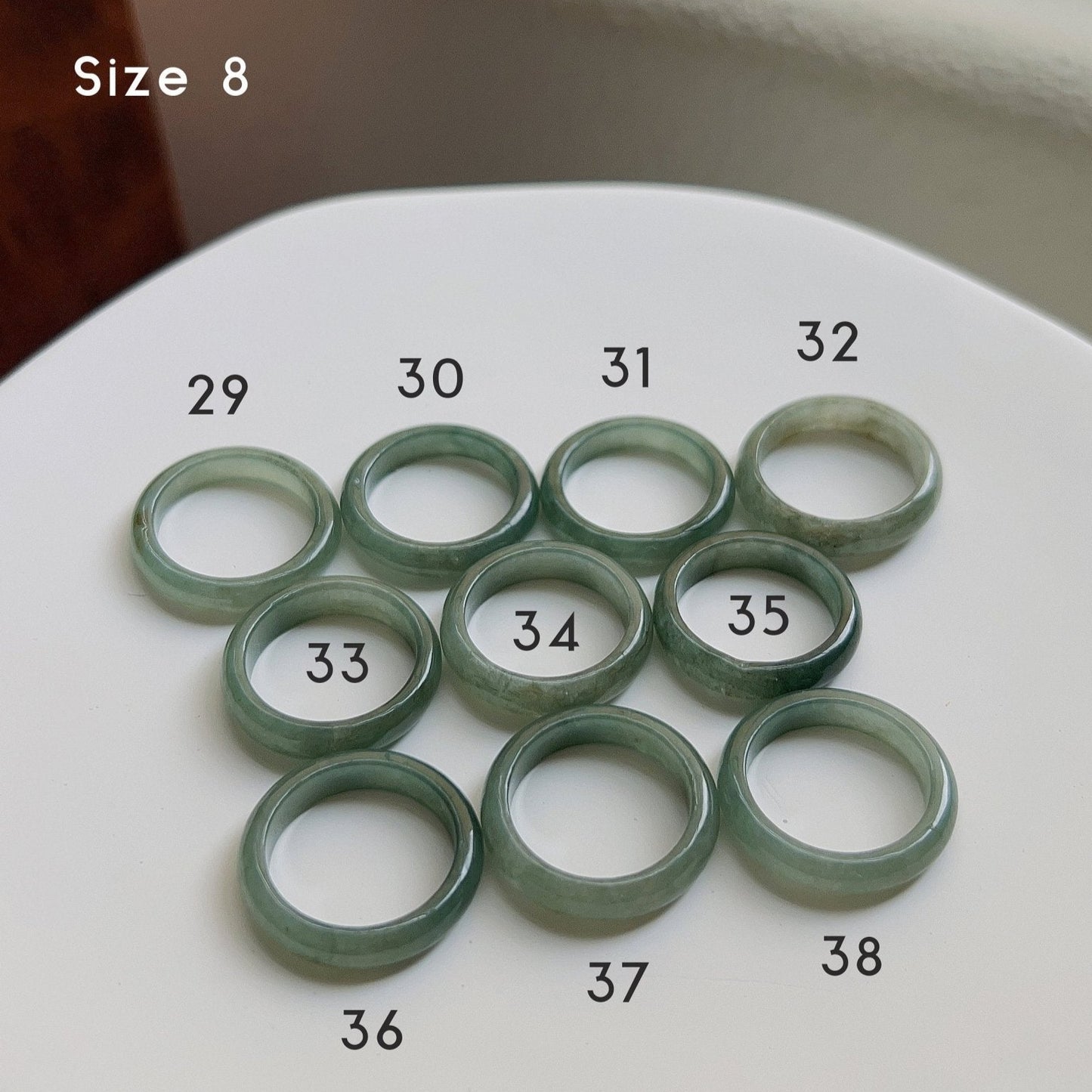 Genuine Burmese Jadeite Ring, Thick Green Jade Ring, Dark Green Jadeite Band, Myanmar Jadeite Ring, Burma Jade Ring, Textured Jadeite Band