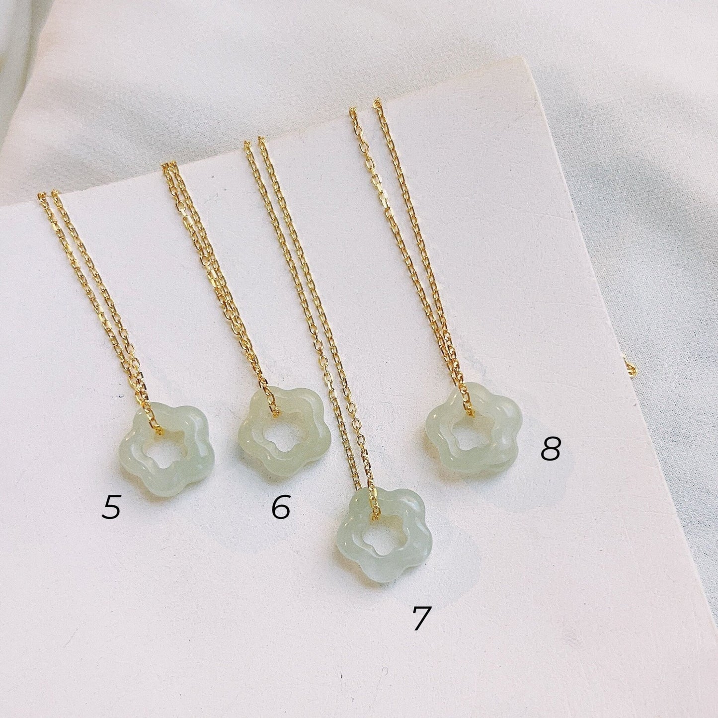 Flower Jade Necklace, Natural Hetian Jade Necklace, Sterling Silver Nephrite Choker, Vintage Khotan Jade Hollow Flower Pendant, Green Jade