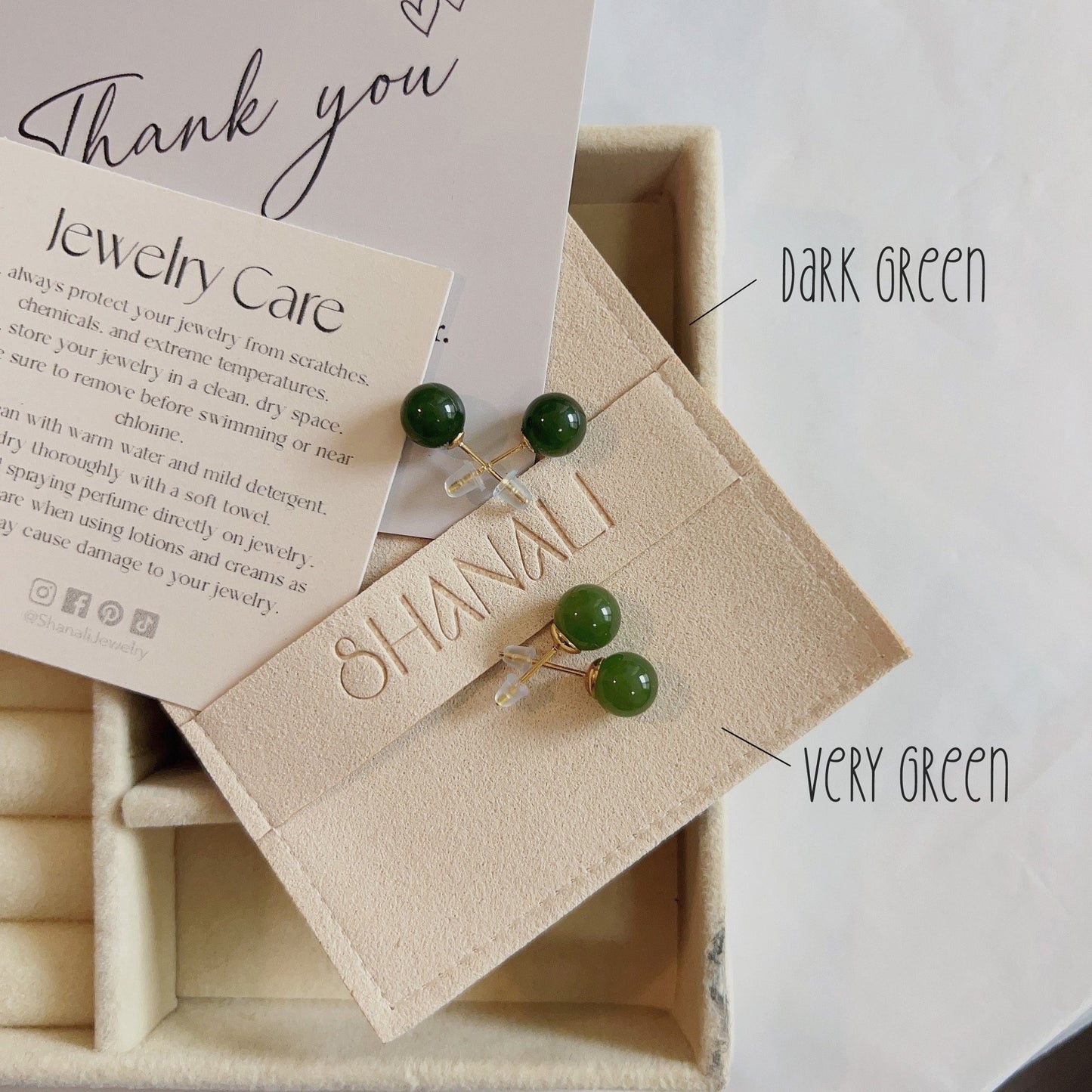 Natural Jade Earrings, 6mm 8mm Jade Stud Earrings, Jade Earring Stud, Green Jade Earrings, S925 Sterling Silver Earring, Green Jade Earrings