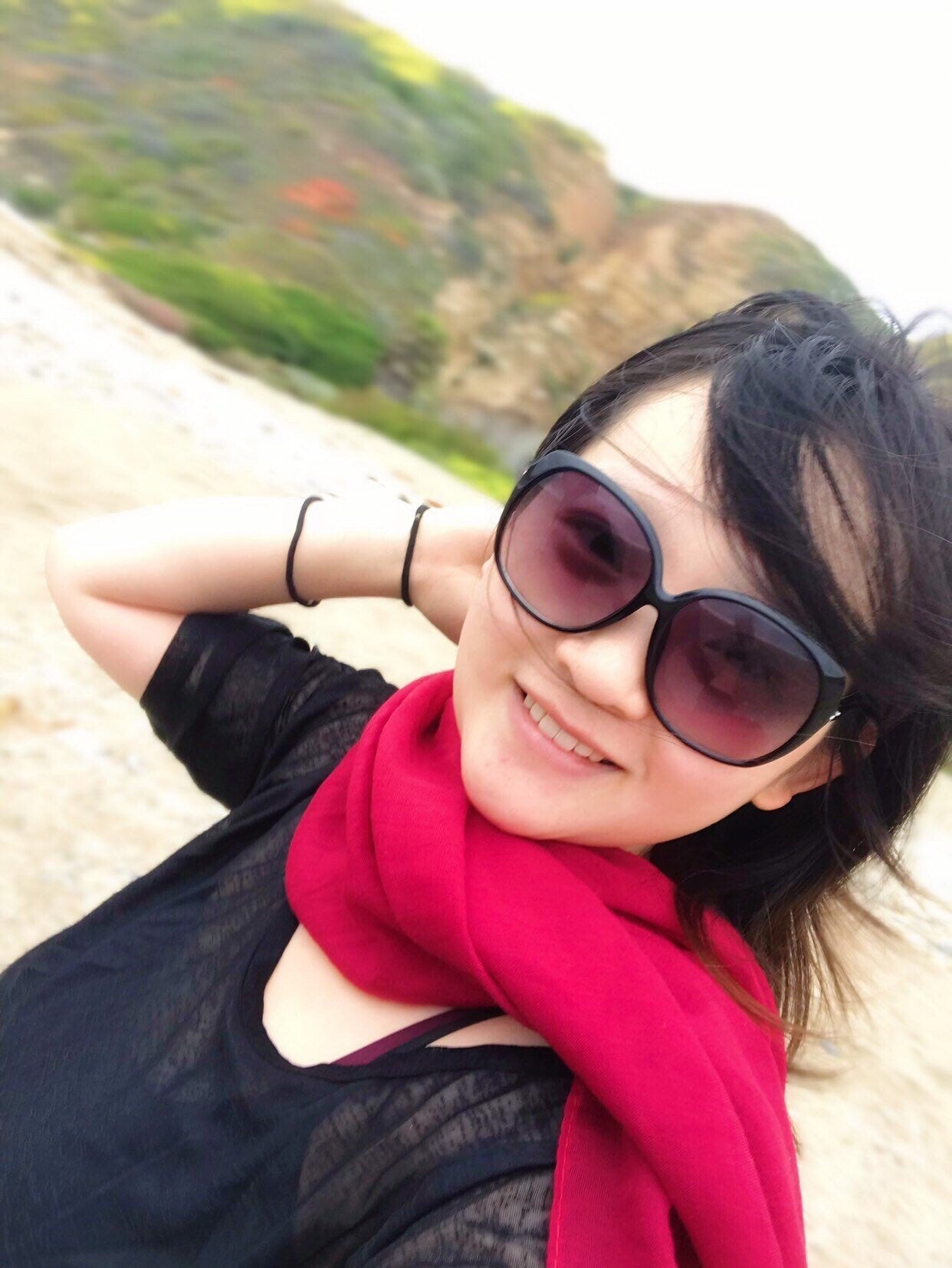 Wine Red Extra Large Cotton Scarf, Oversize Sunscreen Travel Scarf, Lightweight Solid Color Gauze