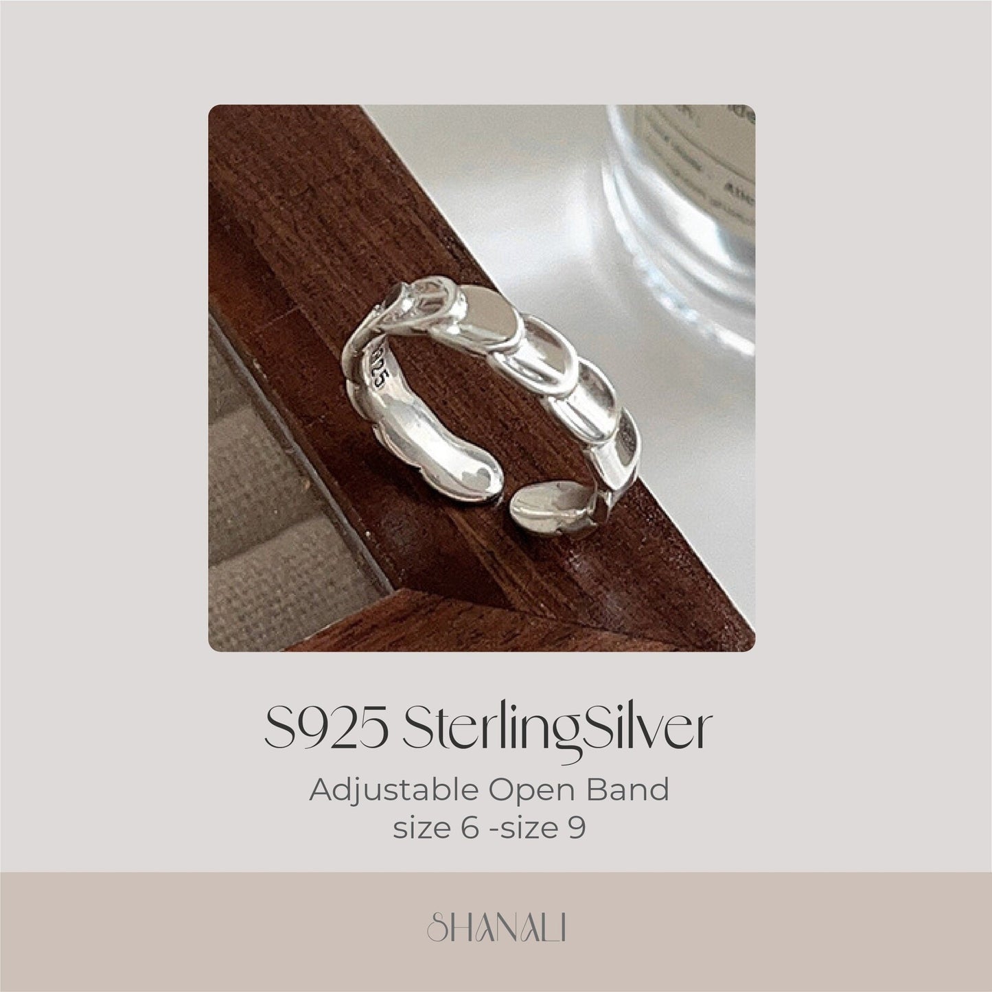 S925 Silver Ring, Fish Scales Ring, Silver Faceted Ring, Bold Ring, Sterling Silver Ring, Adjustable Ring, Serpenti Ring, Bee my love Ring 1