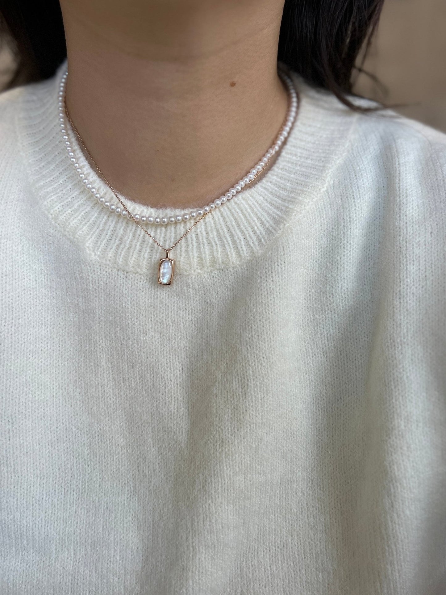 Tiny Pearl Necklace, Beaded Pearls Necklace, Dainty Pearl Necklace, Fresh Water Pearl Necklace, Layered Necklace, Wedding Bridal Pearl Gift