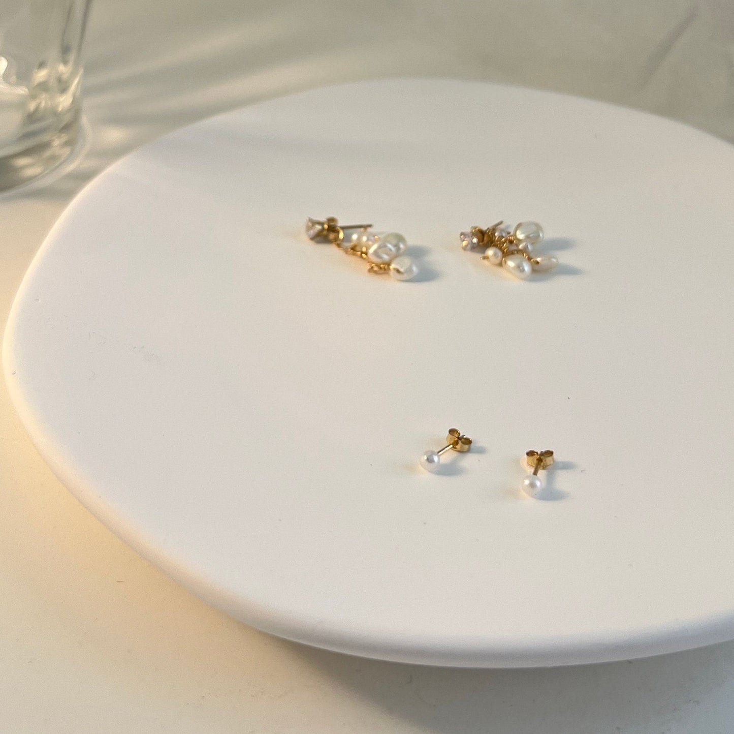 Tiny Pearl Earrings, Genuine Pearl Earrings, Gold Filled Earrings, Fresh Water Pearl Earrings, Bridesmaid Earrings, Wedding Earrings Gift