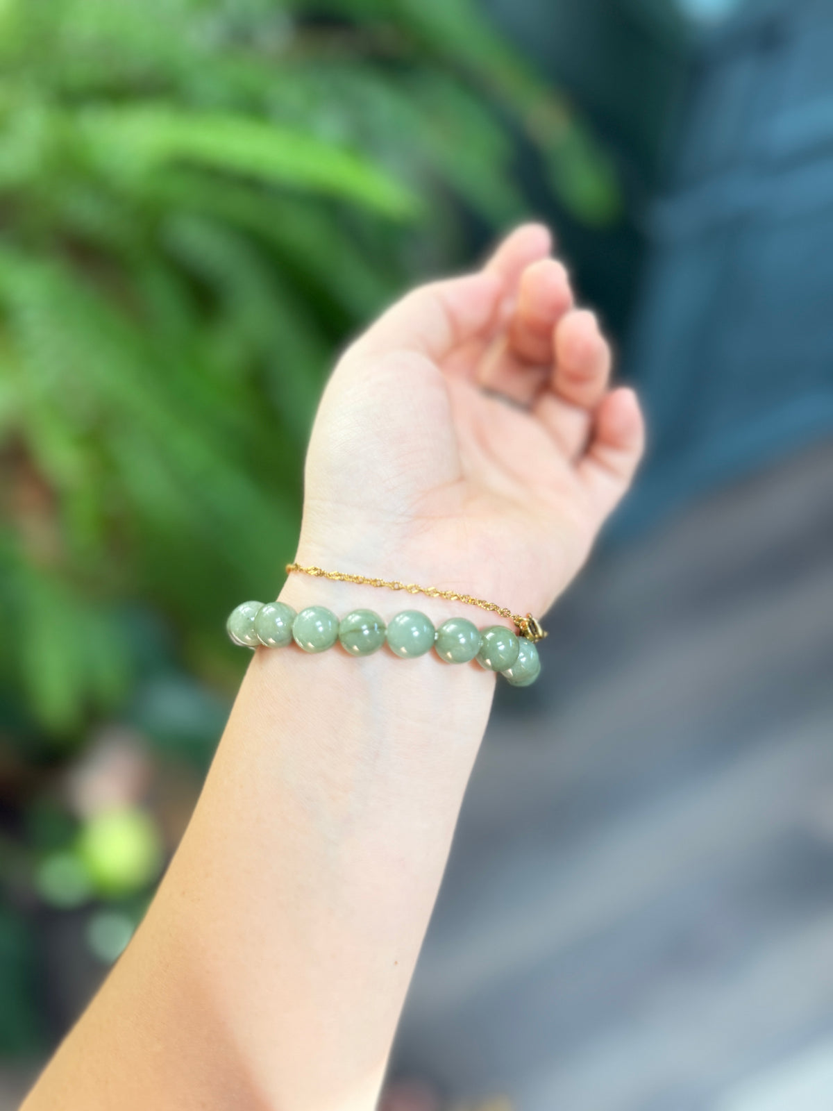 Burmese Jadeite Beaded Bracelet