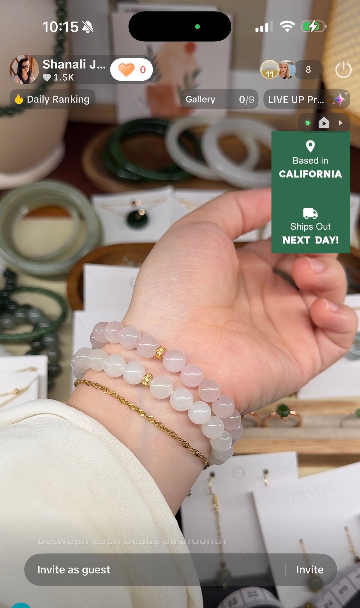 High Quality Natural Jade Bracelet with 18k Gold