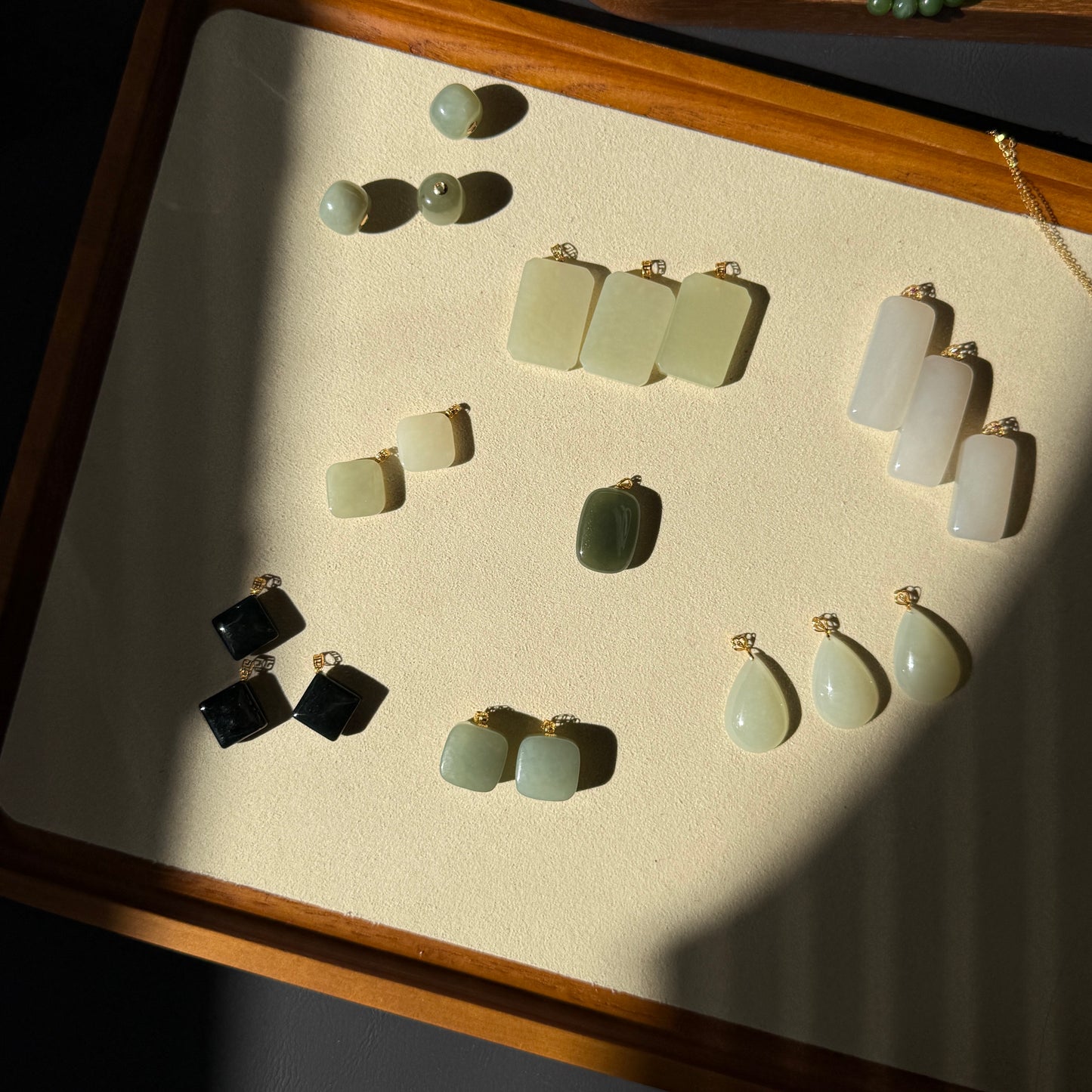 Genuine Hetian Jade Pendant, Natural Nephrite Pendant Necklace