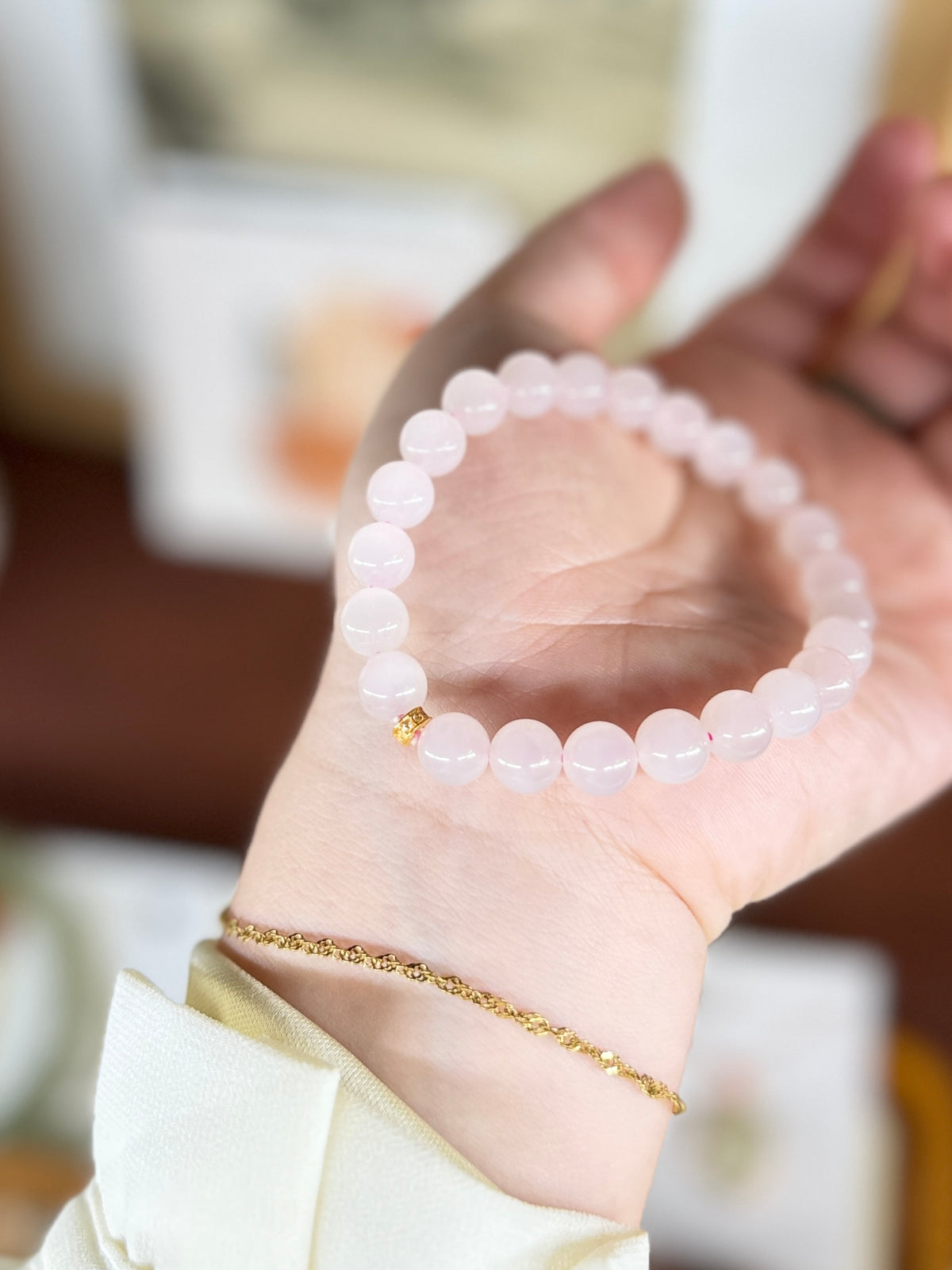 High Quality Natural Jade Bracelet with 18k Gold