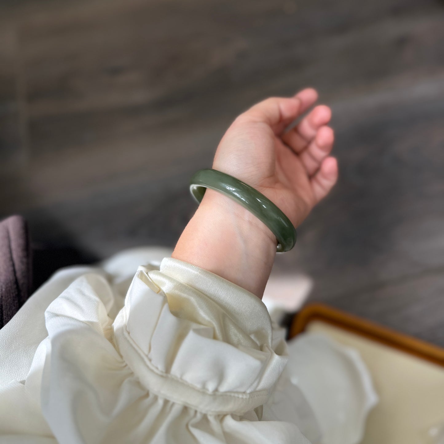 Natural Hetian Jade Bangle