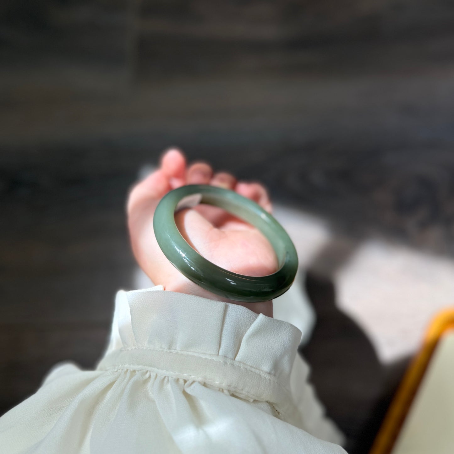 Natural Hetian Jade Bangle