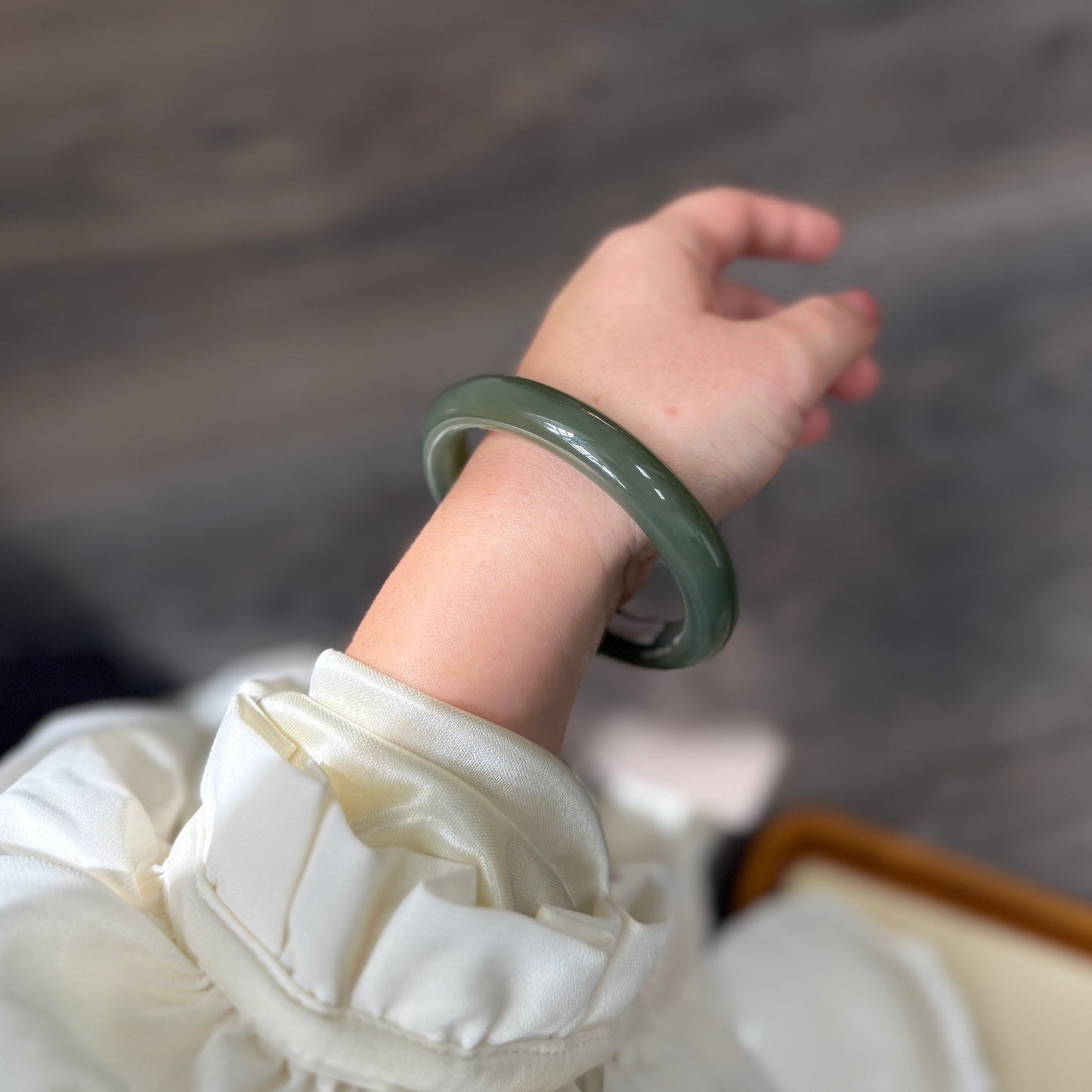 Natural Hetian Jade Bangle