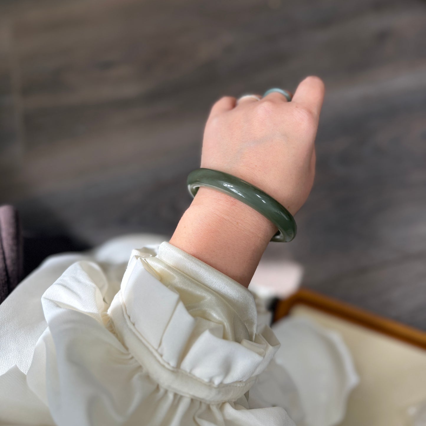Natural Hetian Jade Bangle