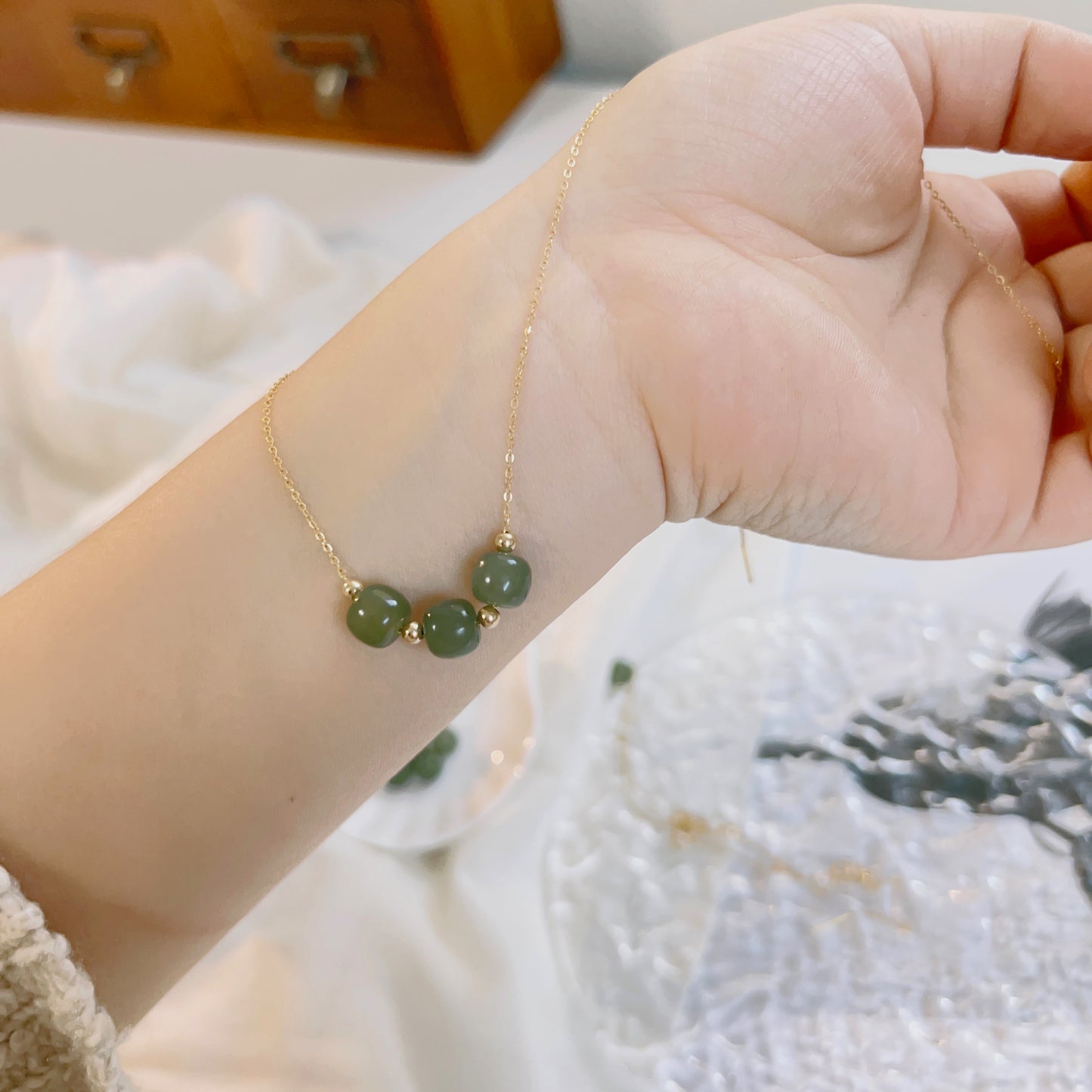 MinimalistNaturalHetianJadeNecklace_OnesingleJadeBeadDaintyChoker_DaintyJadeNecklace_NephriteNecklace_3JadeBeadsNecklace25