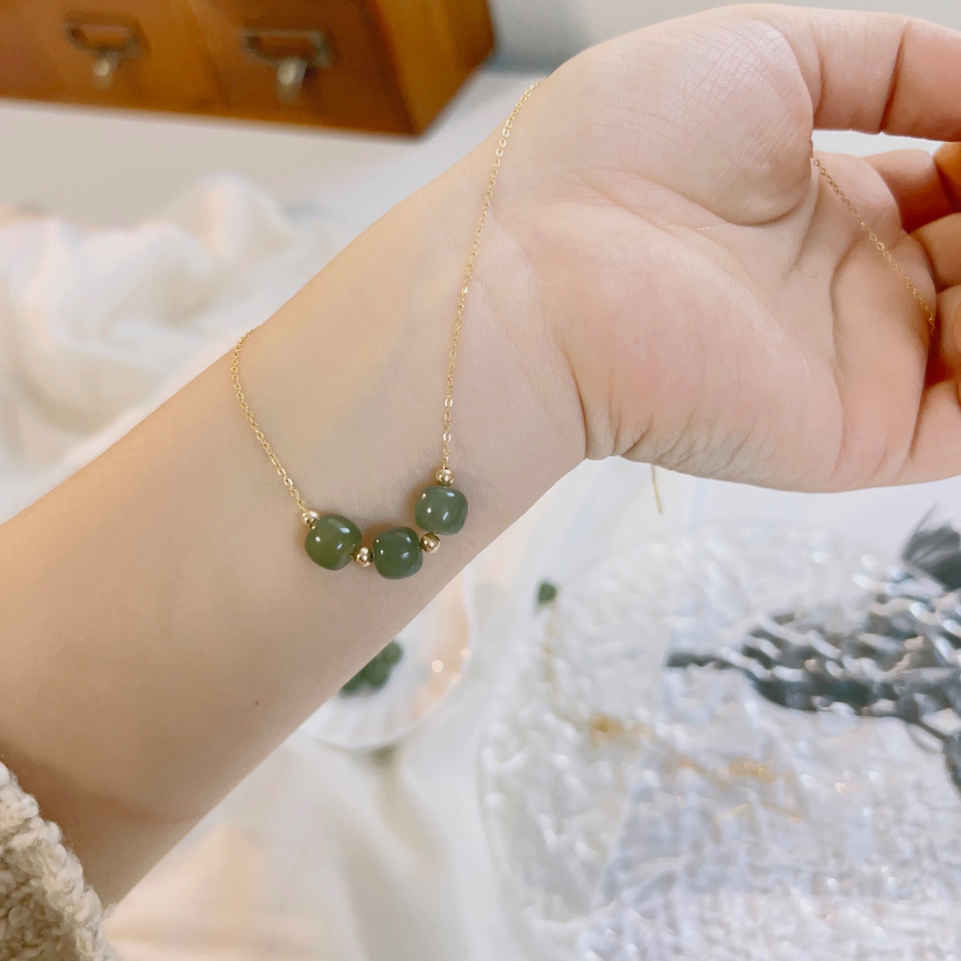 MinimalistNaturalHetianJadeNecklace_OnesingleJadeBeadDaintyChoker_DaintyJadeNecklace_NephriteNecklace_3JadeBeadsNecklace25