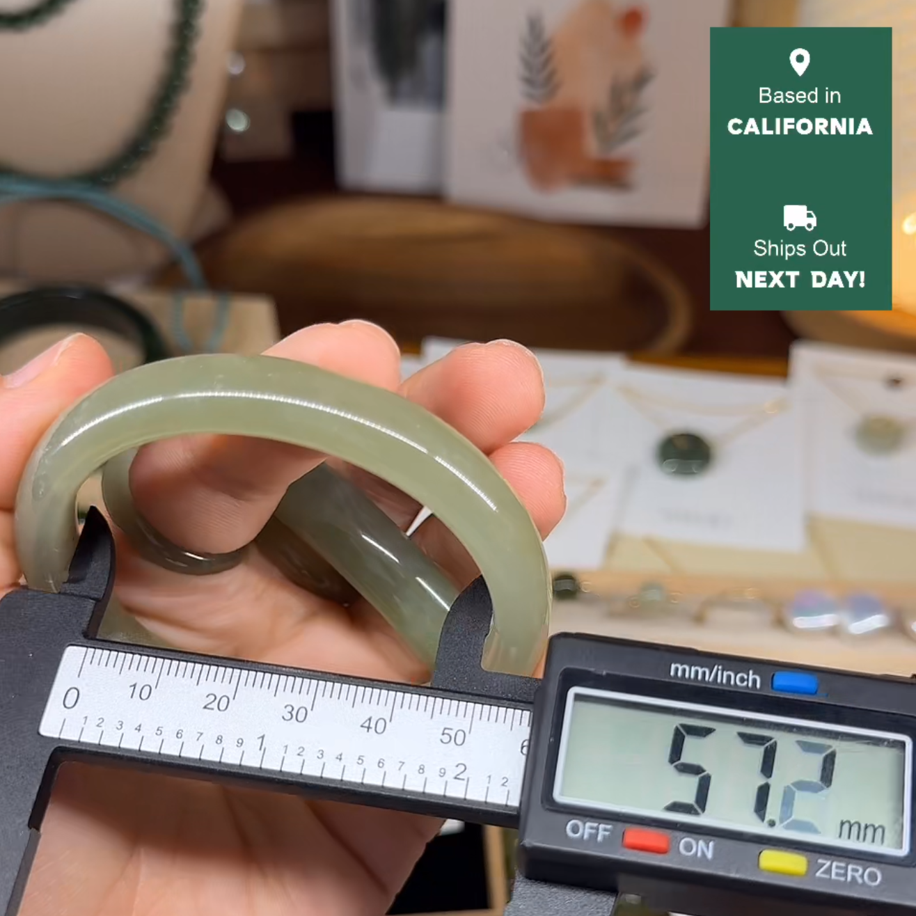 Natural Jade Bangle, Green Nephrite Bangle