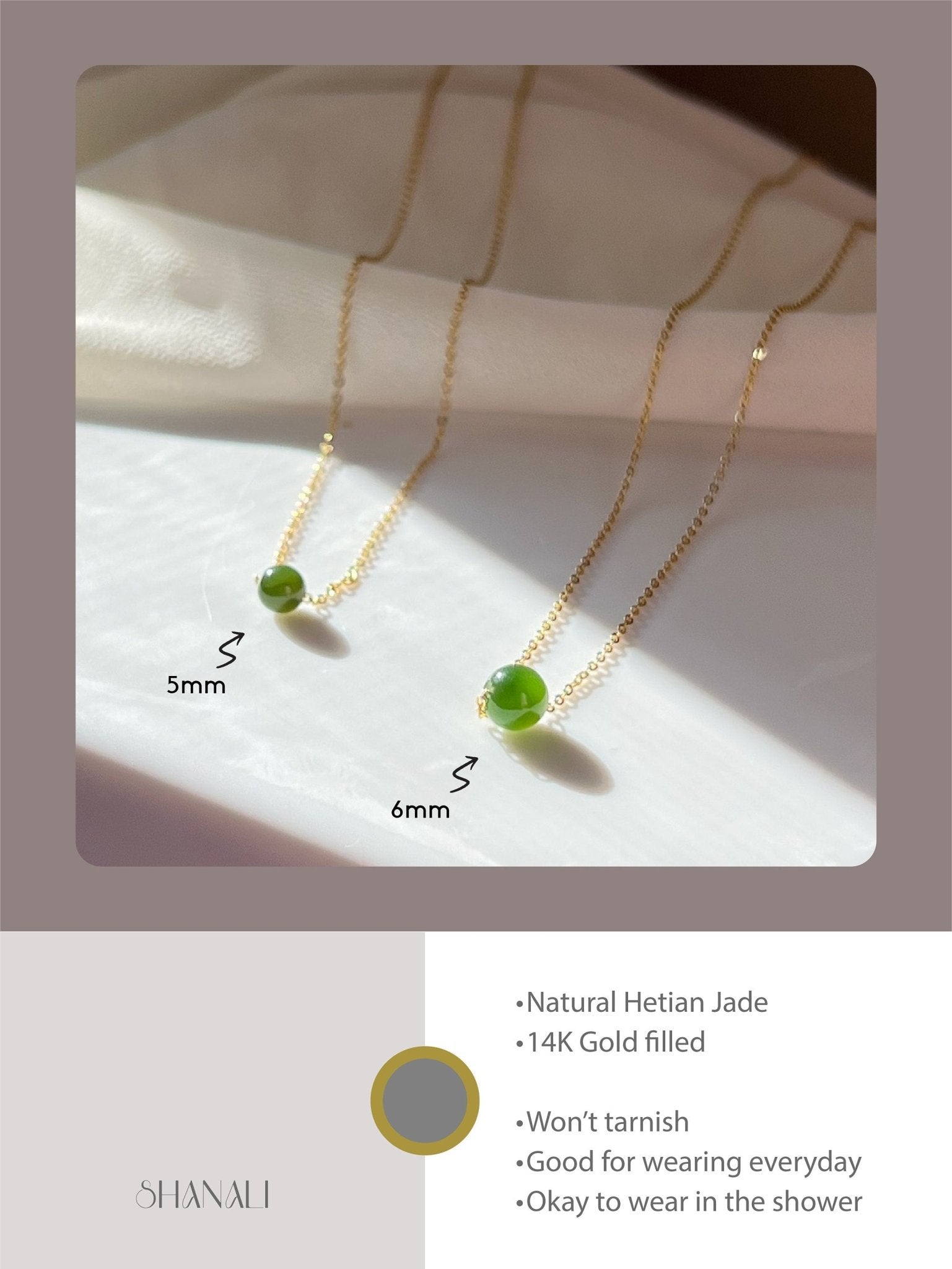 Natural Jade Necklace, Dainty Jade Necklace, Hetian Jade Choker Necklace, Tiny Jade Necklace, Dainty Chain Necklace, Gold Filled Necklace