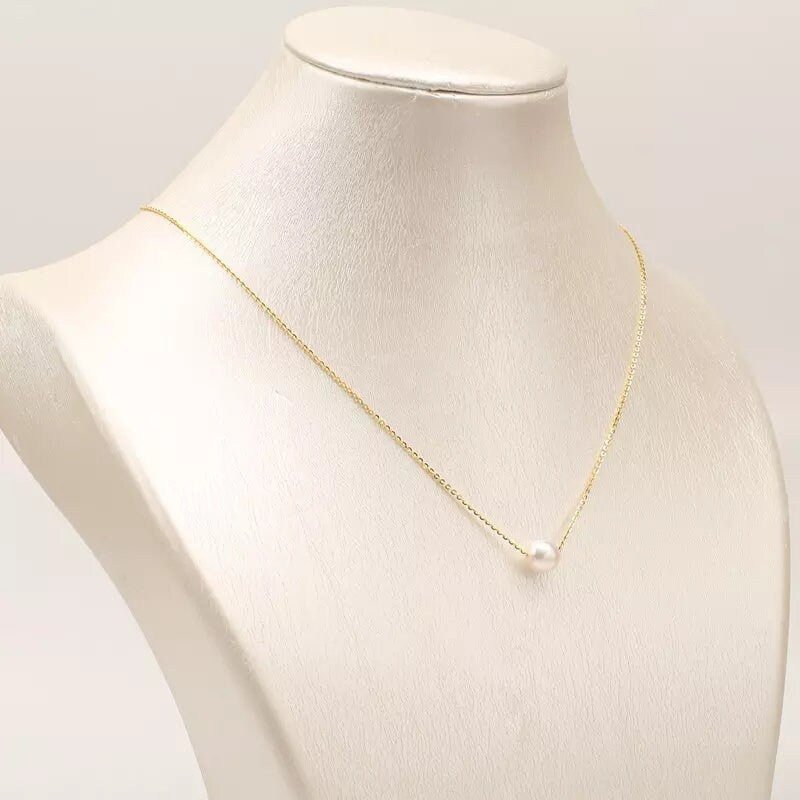 Natural Freshwater Pearl Necklace, Gold Pearl Y Necklace, Dainty Pearl Necklace, Bridal Necklace, Bridesmaids Necklace, Wedding Lariat