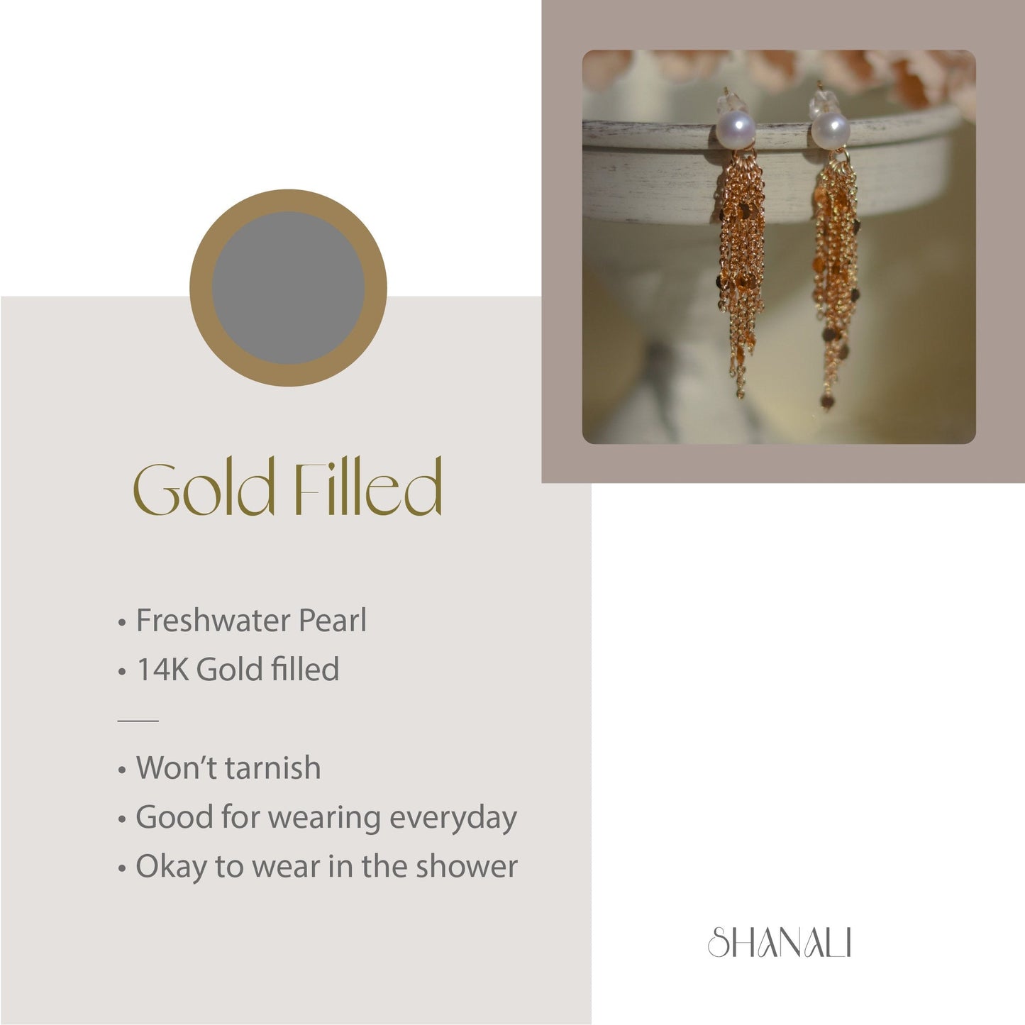 Freshwater Pearl Earrings, Gold Filled Earrings, Natural Pearl Earring, Tassel Earrings, Bridal Earrings, Wedding Earrings, Drop Earrings