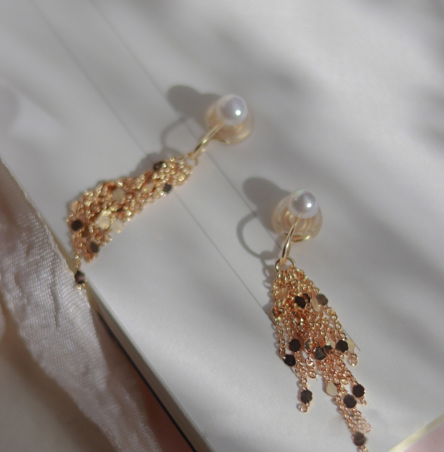 Freshwater Pearl Earrings, Gold Filled Earrings, Natural Pearl Earring, Tassel Earrings, Bridal Earrings, Wedding Earrings, Drop Earrings
