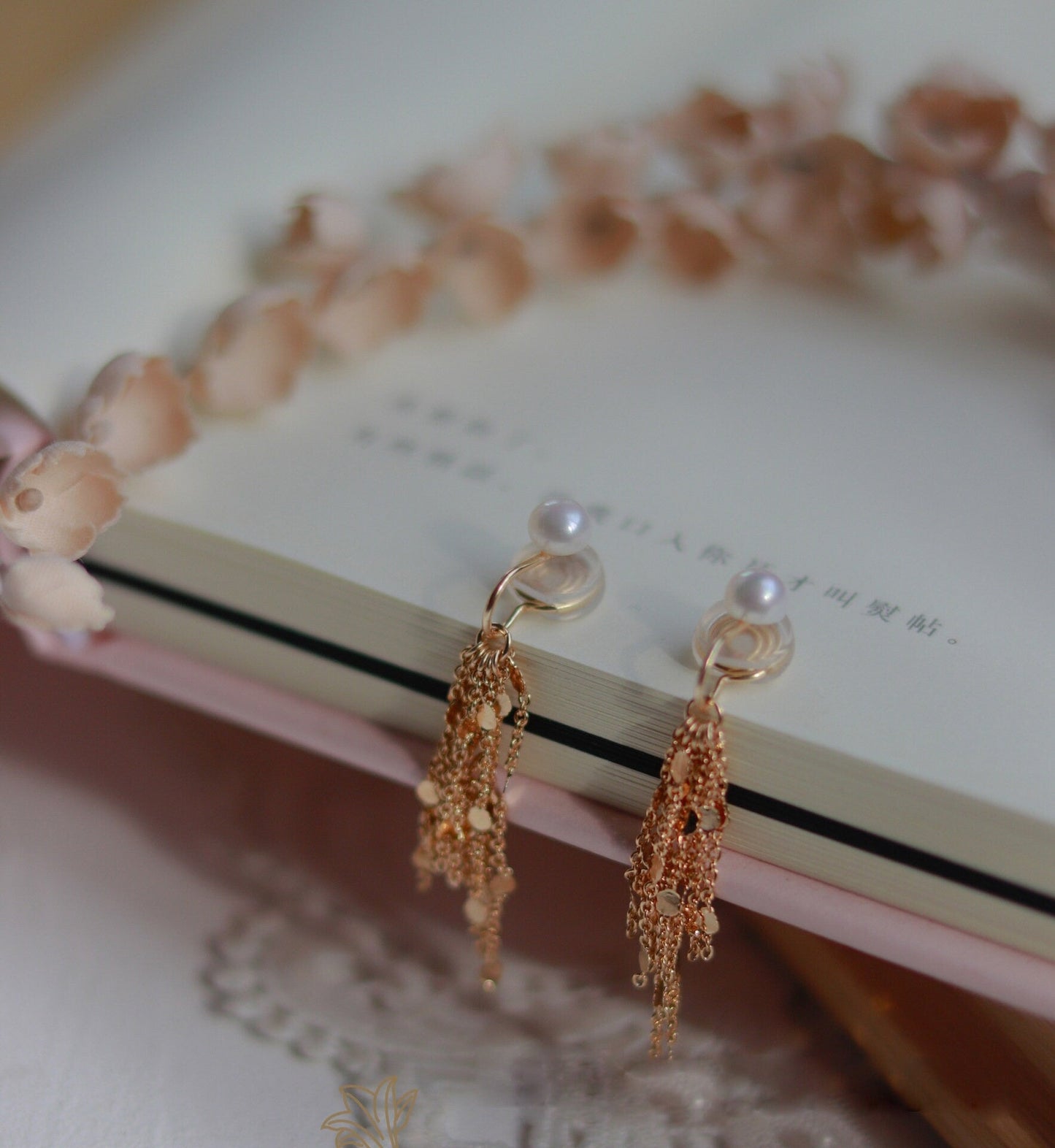 Freshwater Pearl Earrings, Gold Filled Earrings, Natural Pearl Earring, Tassel Earrings, Bridal Earrings, Wedding Earrings, Drop Earrings