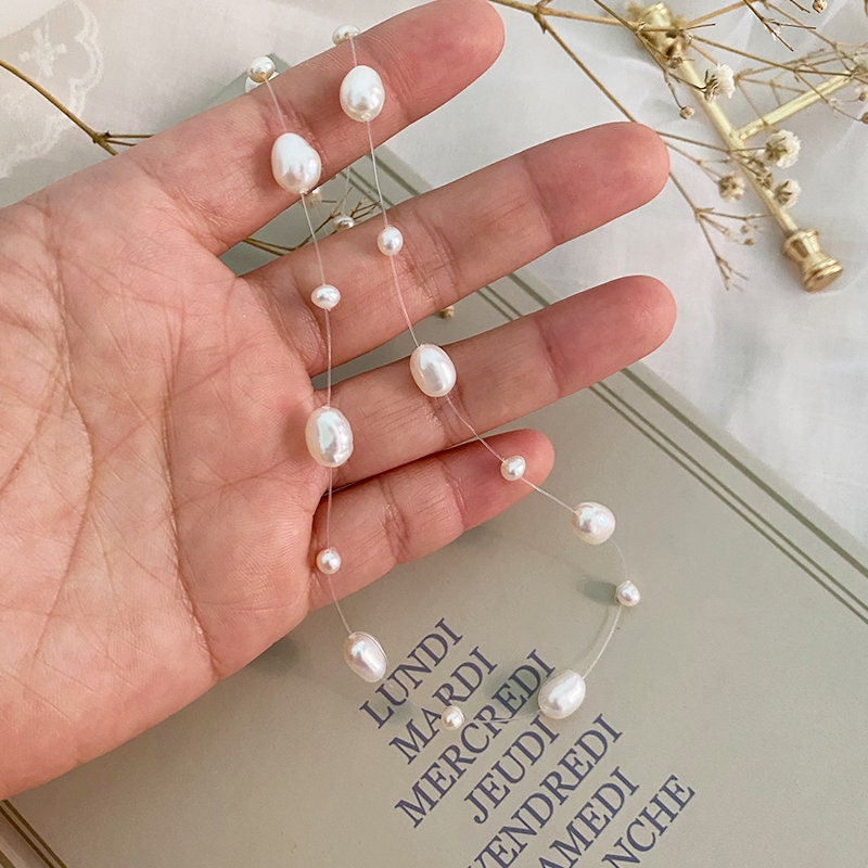 Irregular Natural Freshwater Baroque Pearl Beads Jewelry - Temu