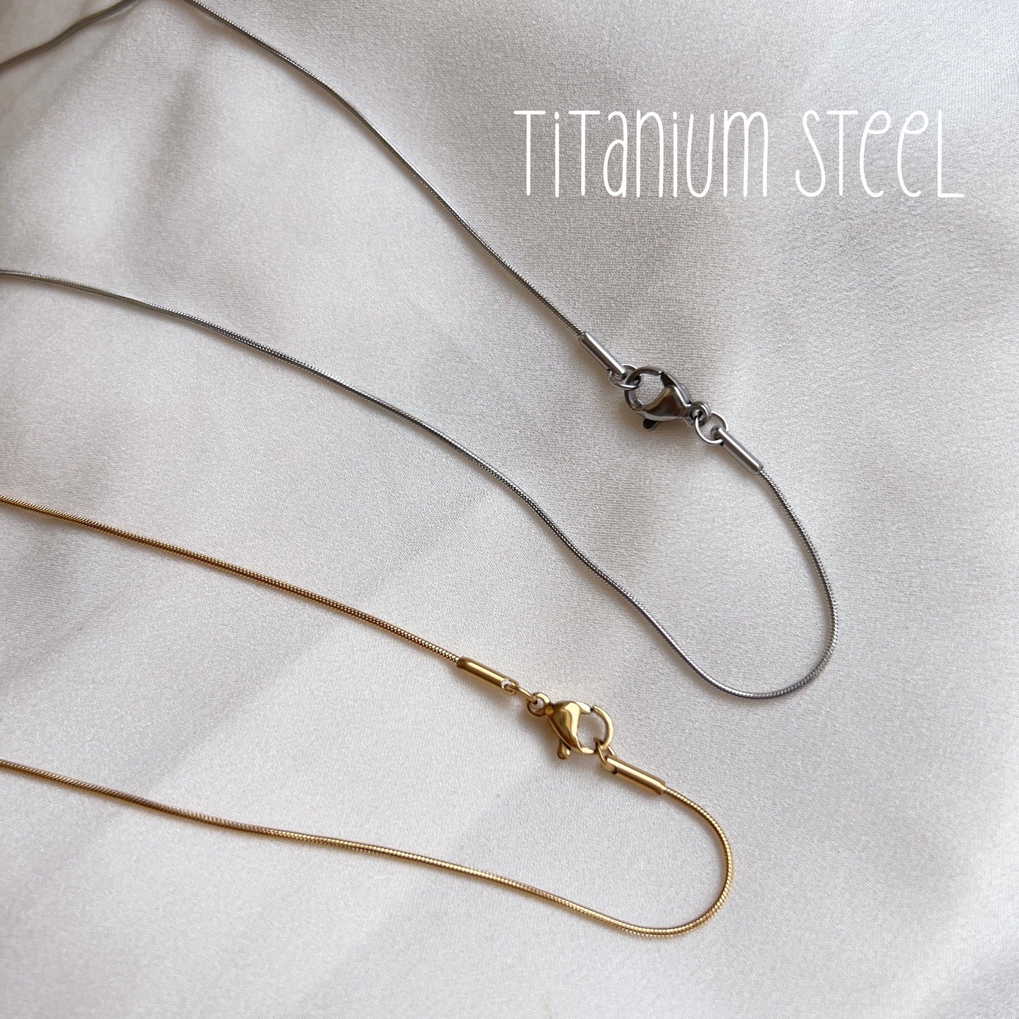 Minimalist Snake Chain Choker Necklace, Dainty Thin Chevron Necklace, 925 Silver Choker, Simple Titanium Steel, 18K Gold Plated