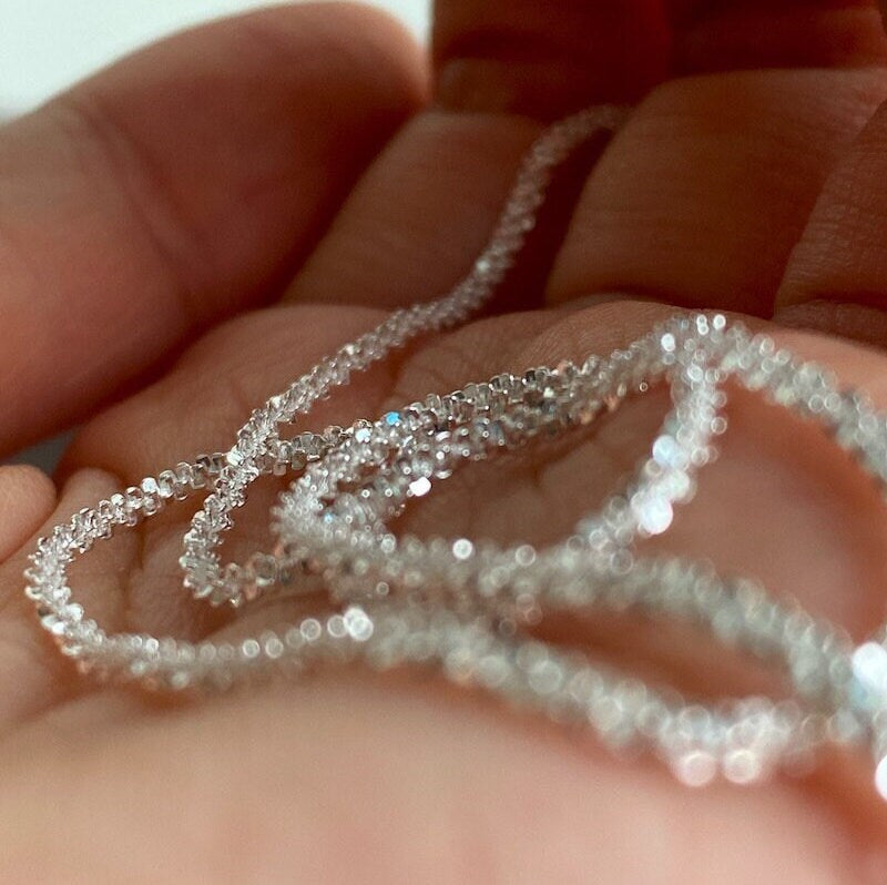 Simple Sparkling Anklet, Layered Anklet, Shiny Anklets for Women, S925 Sterling Silver Anklet, Dainty Anklet, Blinky Glitter Anklet Bracelet