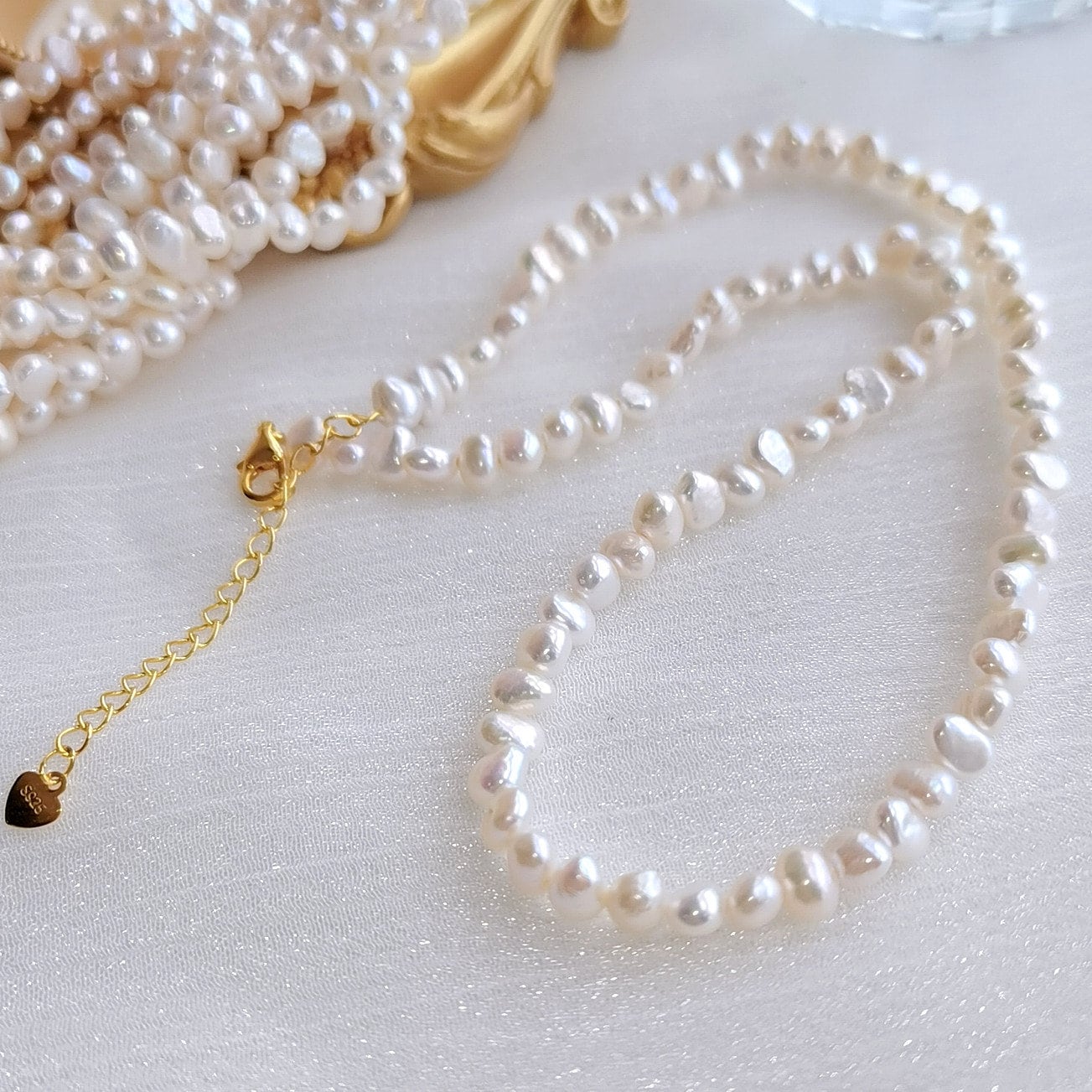 Pogue Necklace, inspired by Netflix's Outer Banks, with Pearl and Shell or  Pearl and Bead