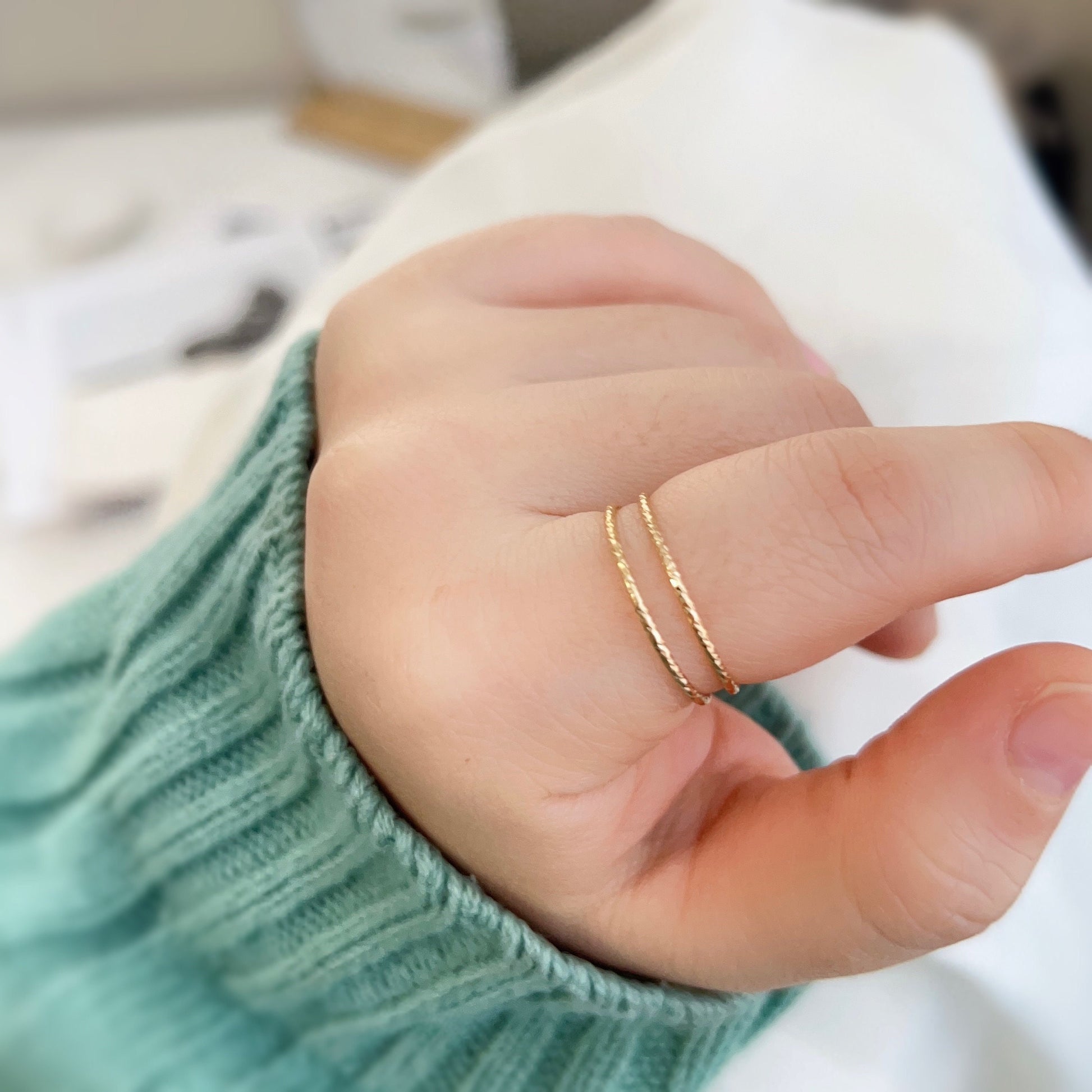 Simple Gold Ring, Texture Gold Ring, Minimal Gold Ring, Gold Filled Ring, Minimalist Ring, Thin Texture Ring, Gold Ring, Stackable Ring