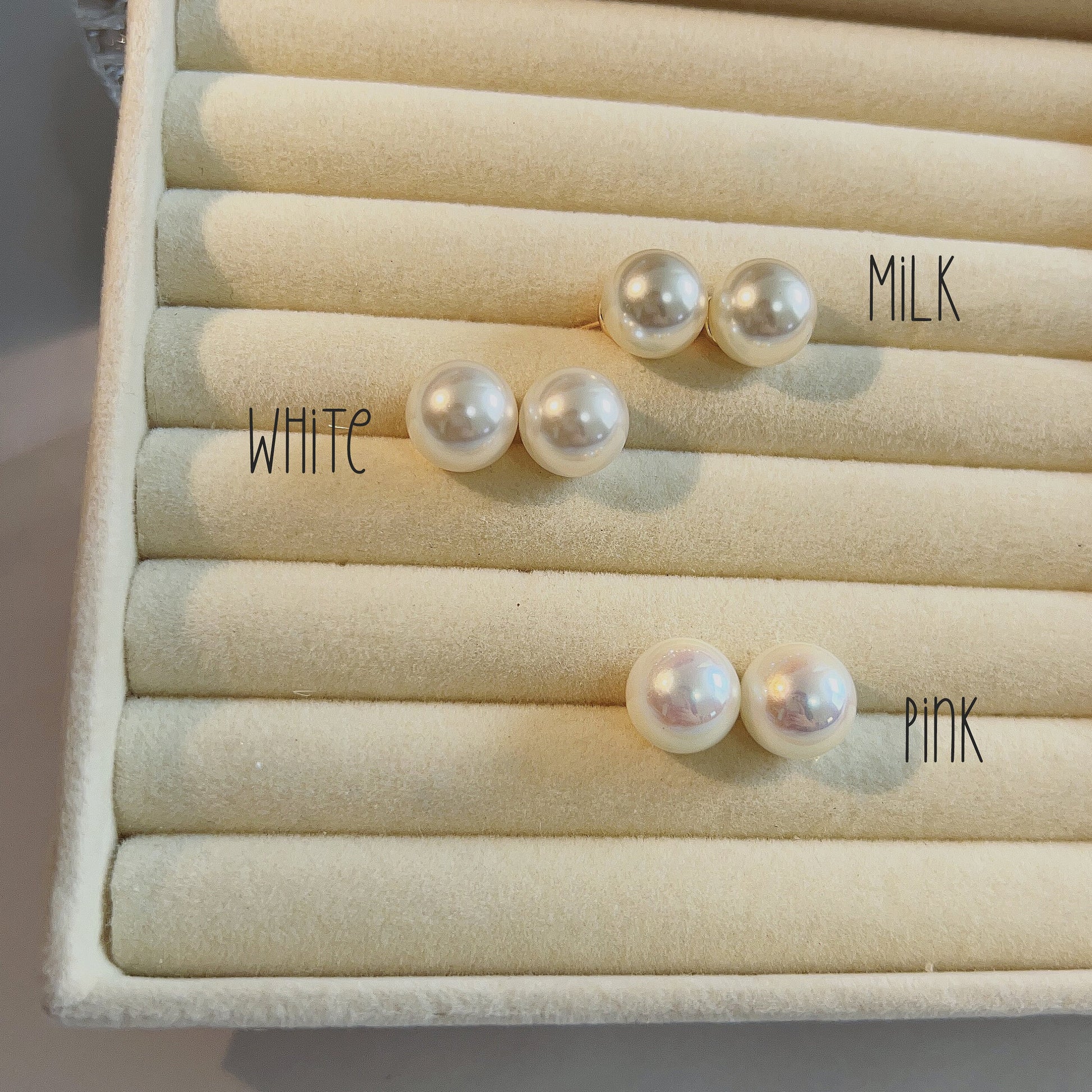 Large Pearl Stud Earring, Swarovski Pearl Studs, 12mm 14mm Pearl Earrings, Bridal Pearl Post Earring, Bridesmaids Pearl, Bridal Party Gift