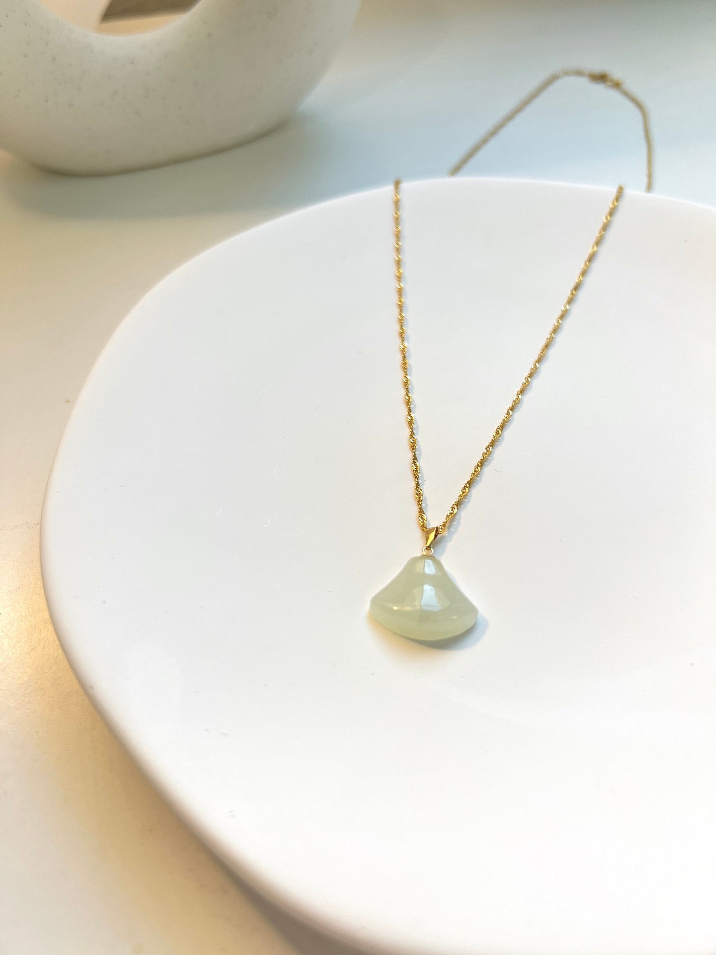 White Jade Necklace, Skirt Necklace, Light Green Jade Necklace, Hetian Jade Pendant, Jade Chocker, Overlay Jade Pendant, Nephrite Necklace