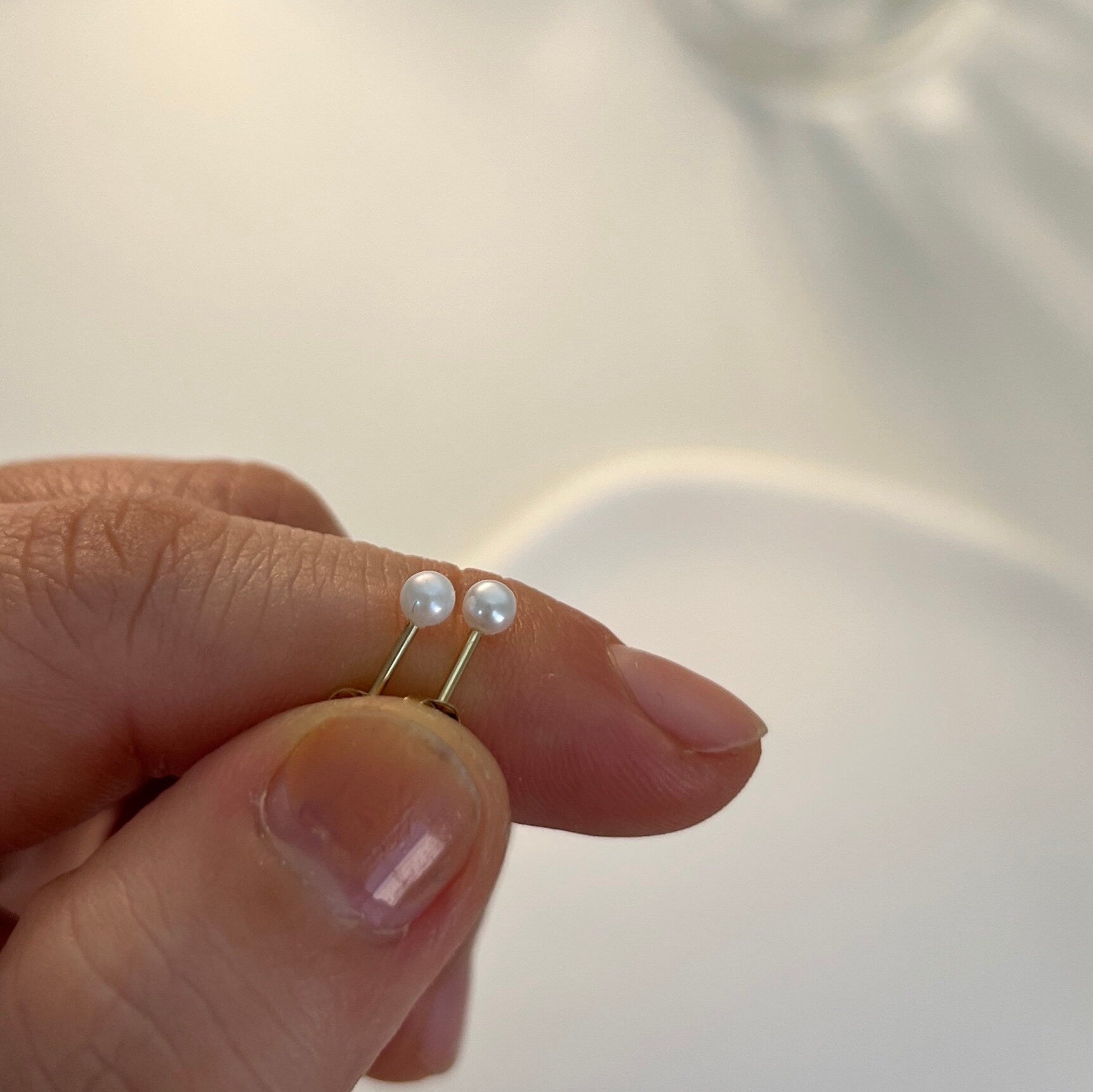 Tiny Pearl Earrings, Genuine Pearl Earrings, Gold Filled Earrings, Fresh Water Pearl Earrings, Bridesmaid Earrings, Wedding Earrings Gift