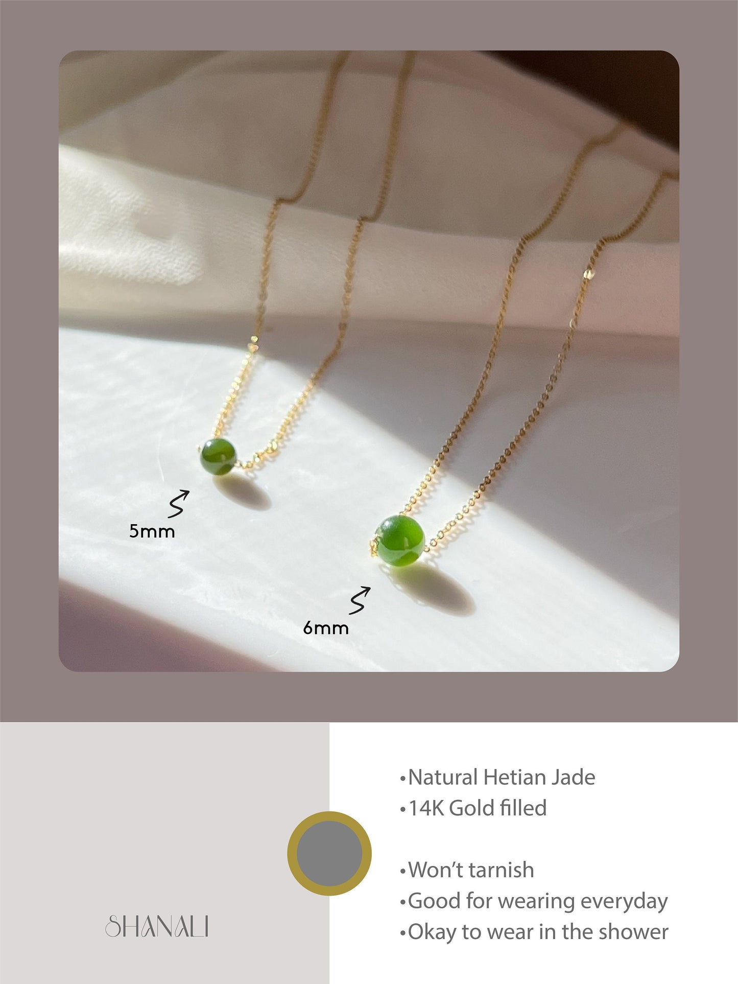 Natural Jade Necklace, Dainty Jade Necklace, Hetian Jade Choker Necklace, Tiny Jade Necklace, Dainty Chain Necklace, Gold Filled Necklace