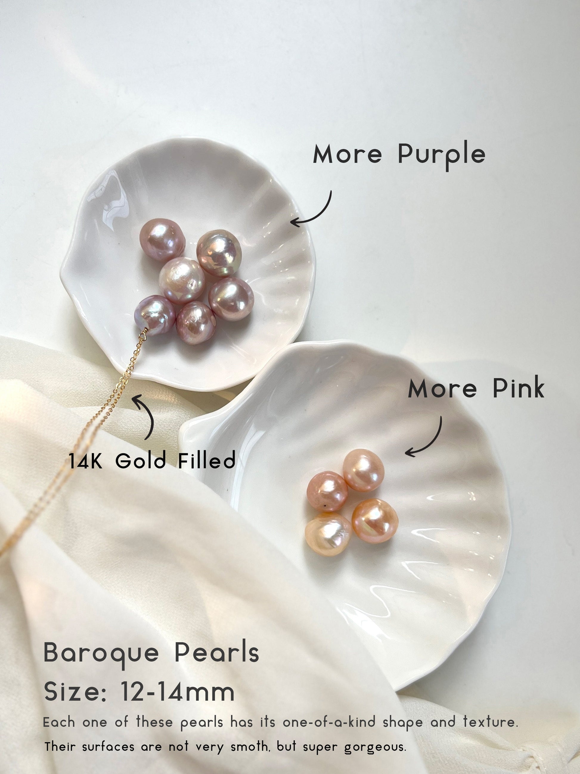 Pink Freshwater Pearl Pendant - 14K Rose Gold