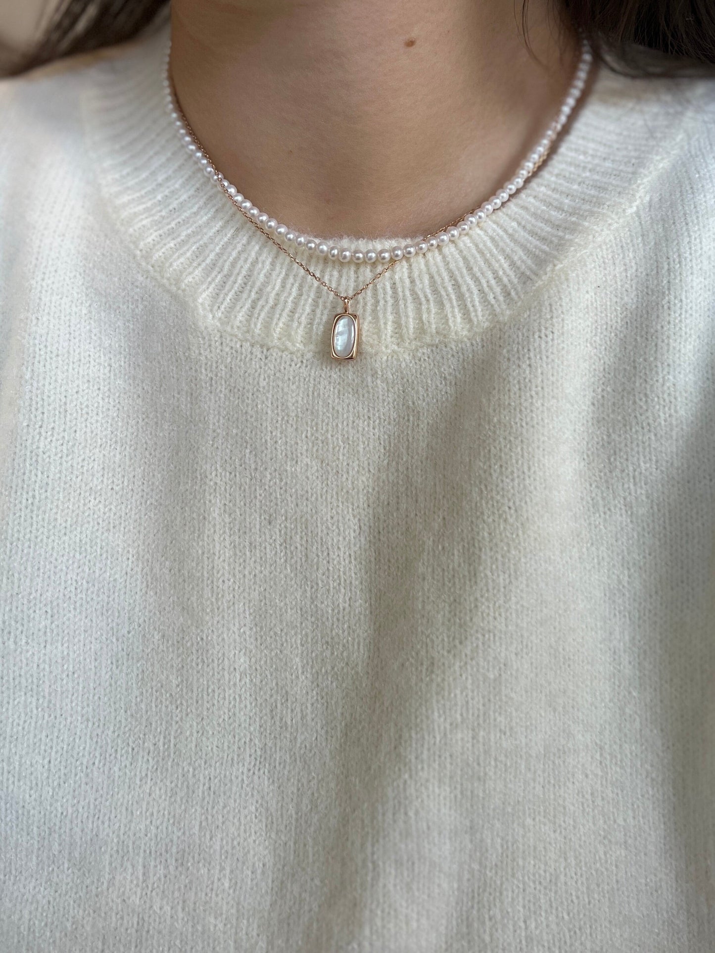 Tiny Pearl Necklace, Beaded Pearls Necklace, Dainty Pearl Necklace, Fresh Water Pearl Necklace, Layered Necklace, Wedding Bridal Pearl Gift
