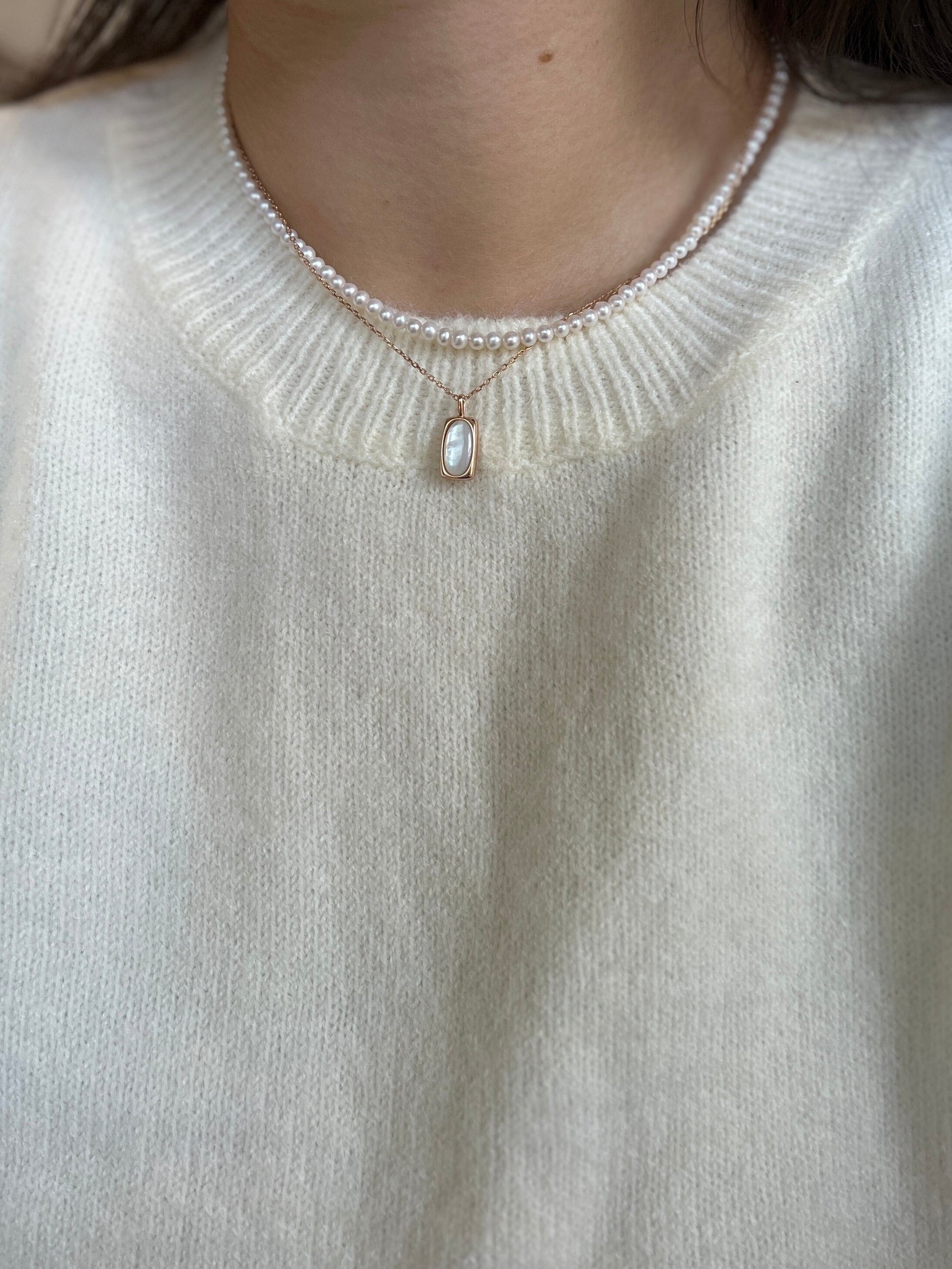 Tiny Pearl Necklace, Beaded Pearls Necklace, Dainty Pearl Necklace, Fresh Water Pearl Necklace, Layered Necklace, Wedding Bridal Pearl Gift