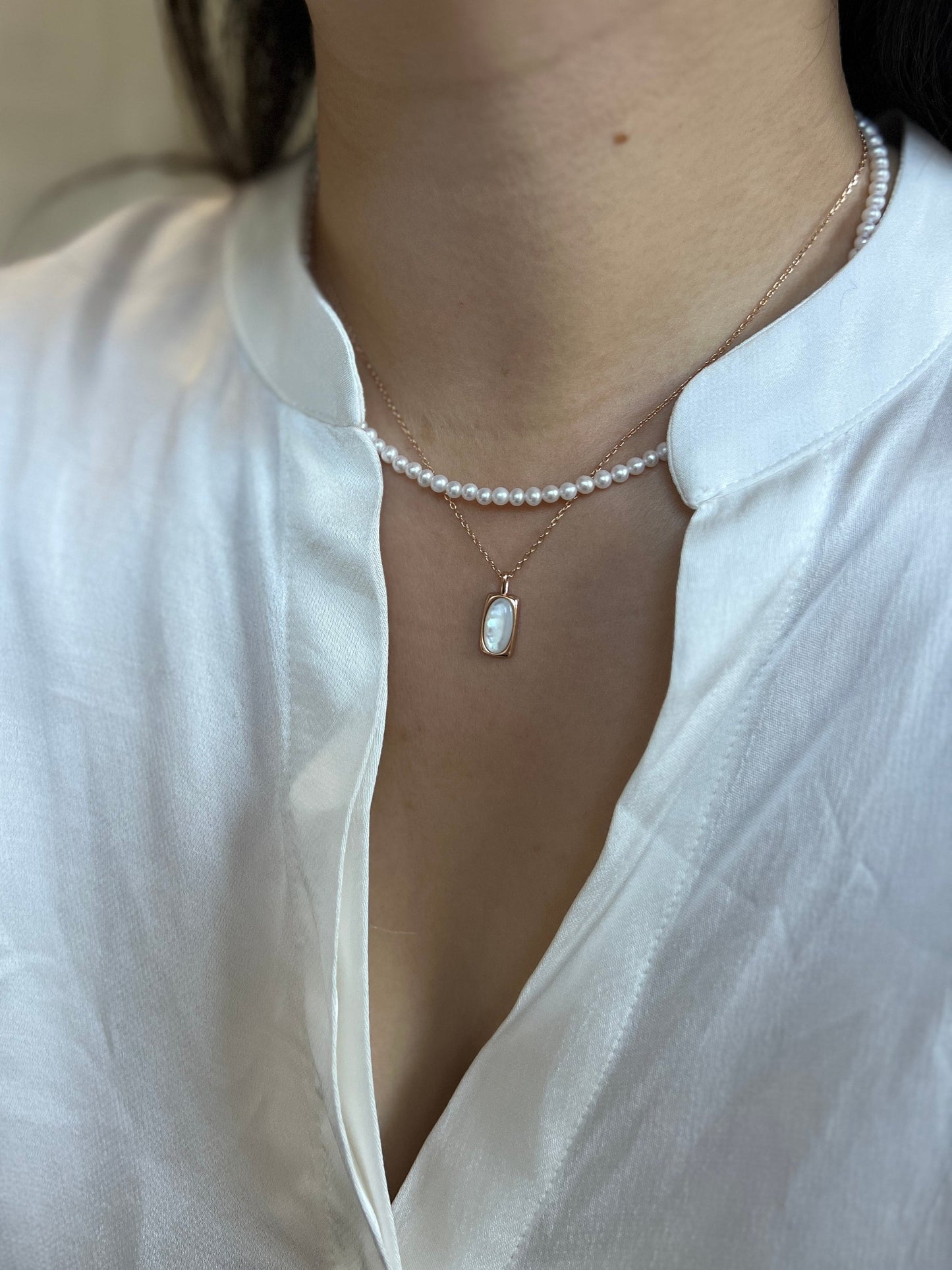 Tiny Pearl Necklace, Beaded Pearls Necklace, Dainty Pearl Necklace, Fresh Water Pearl Necklace, Layered Necklace, Wedding Bridal Pearl Gift