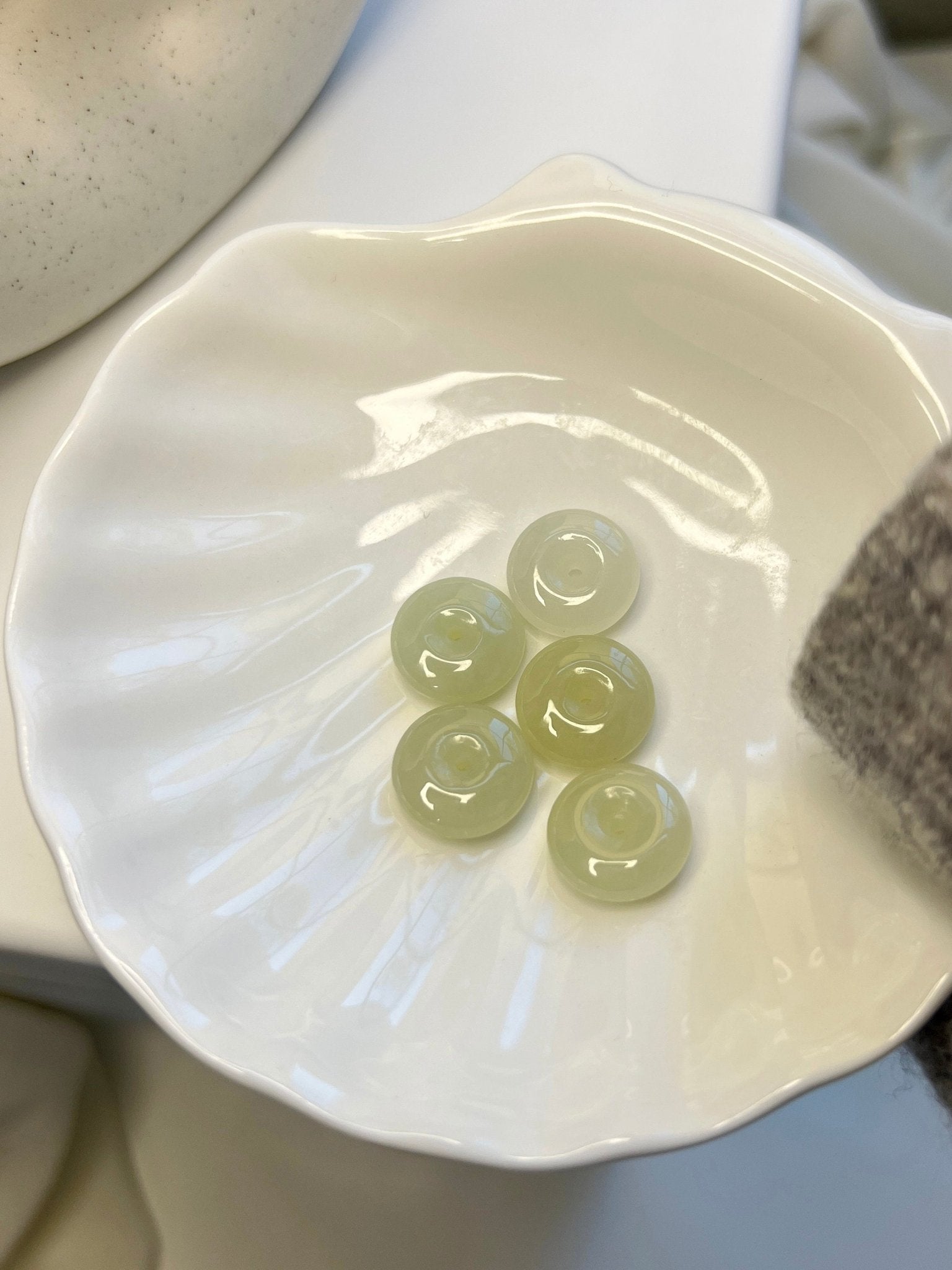 Natural jade Necklace, Hetian Pendant Necklace, Dainty Jade Necklace, White Green Jade Donut Necklace, Nephrite Pendant, Jade Gold jewelry