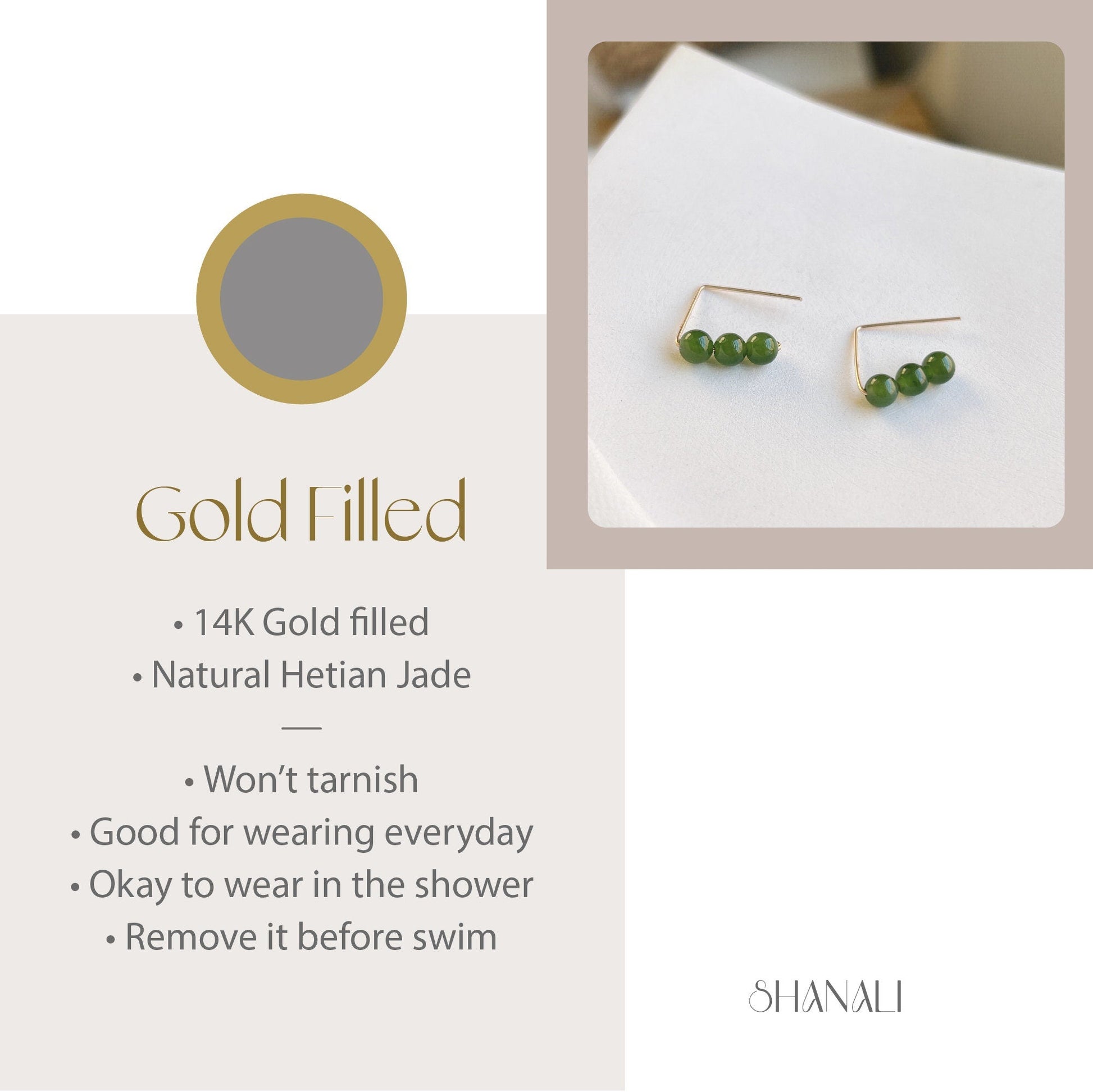 Natural Jade Earrings, Hetian Green Jade Earrings, Gold Jade Earrings, Jade Hook Earrings, Jade Beads Earrings, Jade Gold Jewelry, Jade Gift