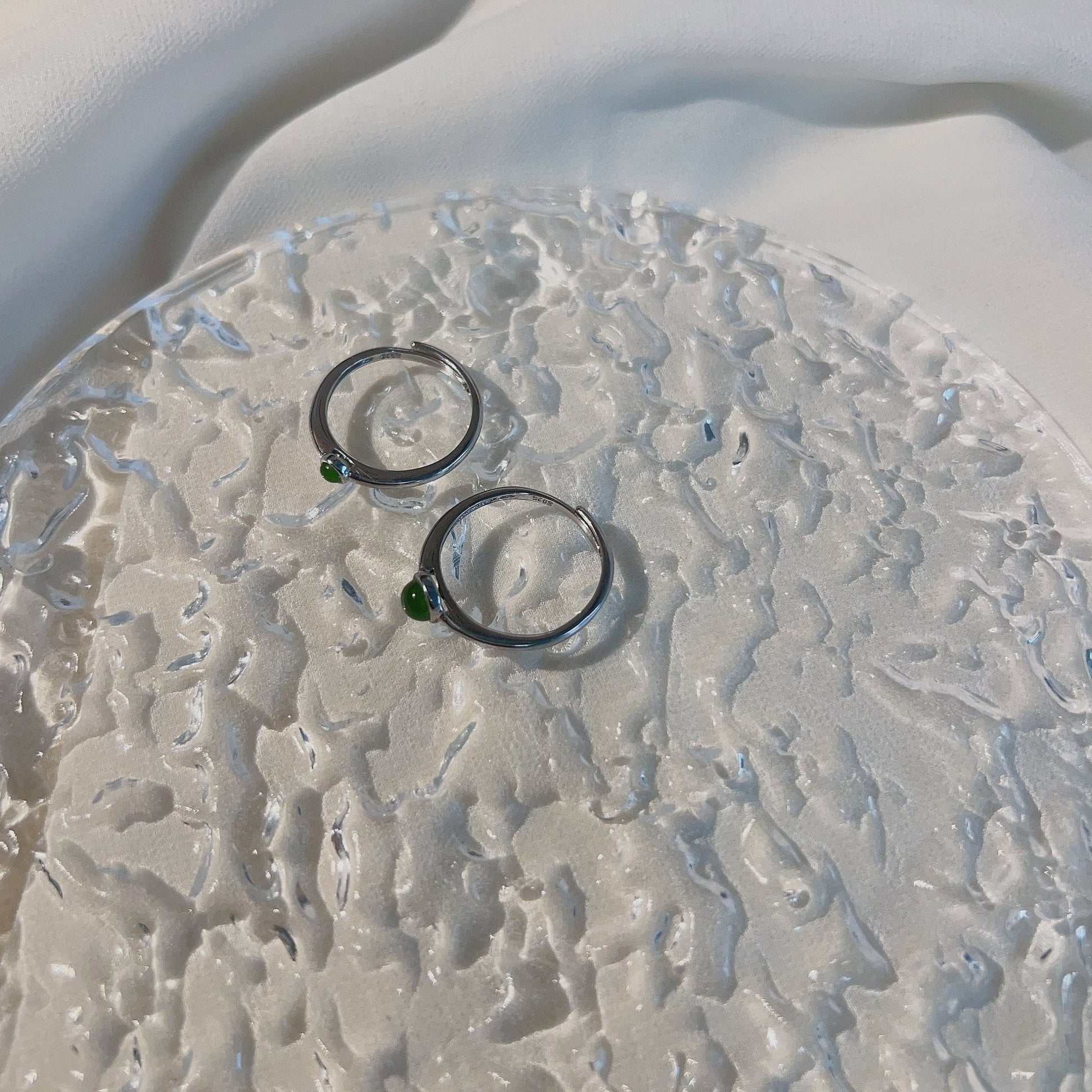 Silver Jade Ring, Tiny Jade Ring, Stackable Ring, Dainty Jade Ring, S925 Sterling Silver Ring, Jade Silver Ring, Genuine Hetian Jadel, Minimalist Jade