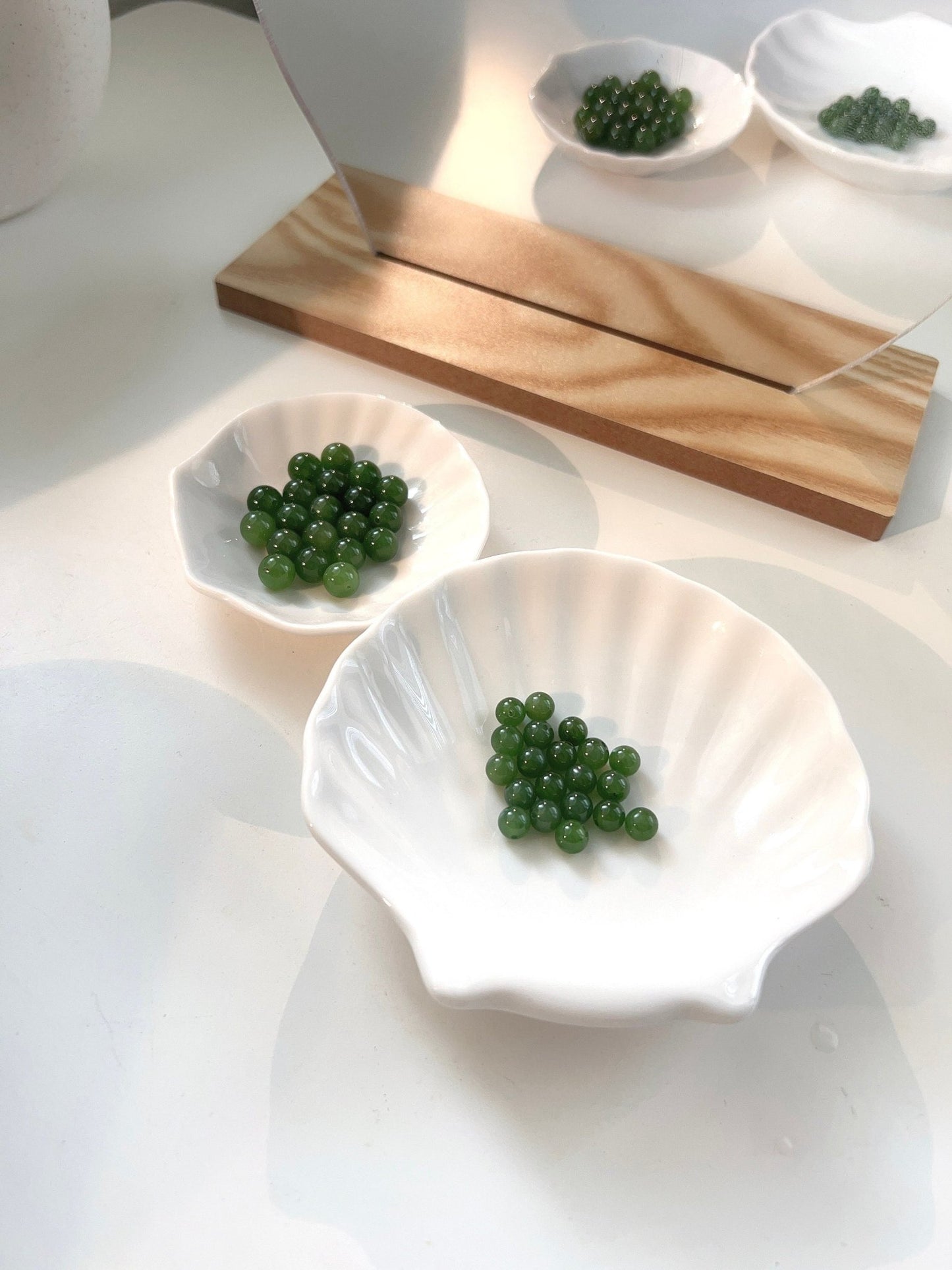 Natural Jade Earrings, 6mm 8mm Jade Stud Earrings, Jade Earring Stud, Green Jade Earrings, S925 Sterling Silver Earring, Green Jade Earrings