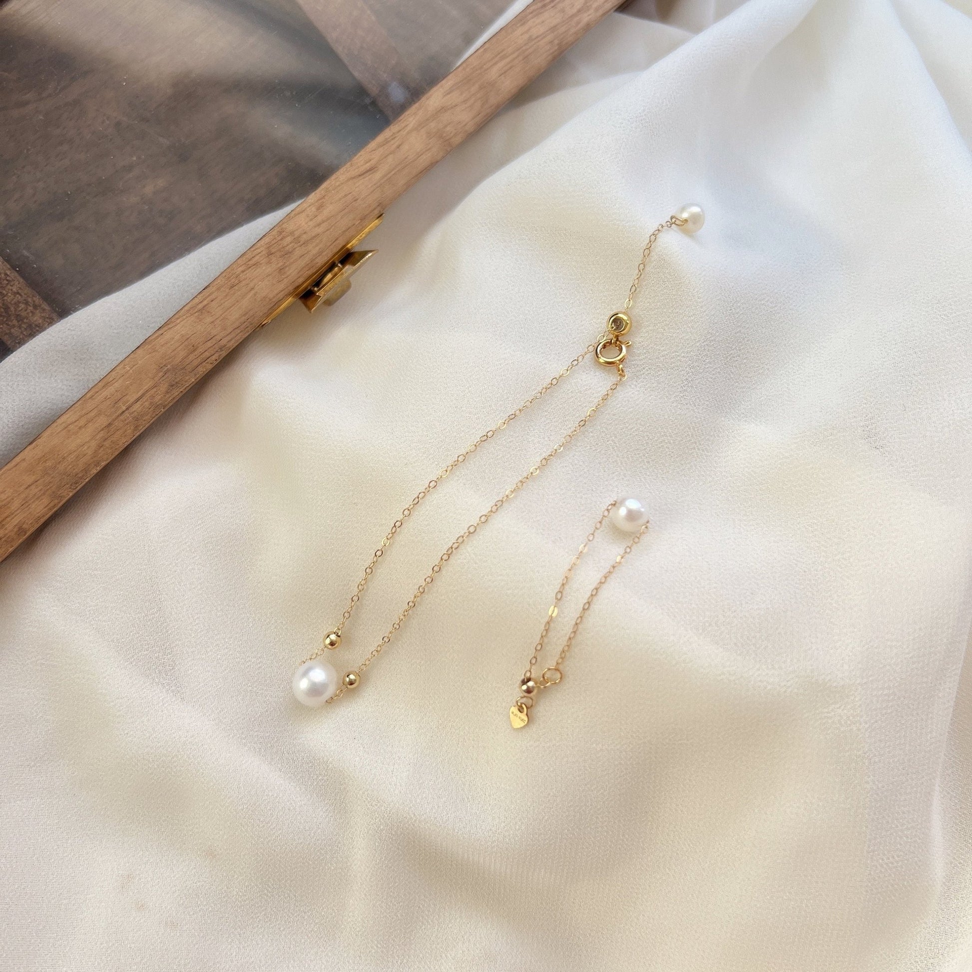 Single Pearl Chain Ring, 14K Gold Chain Ring, 14K Gold Pearl Ring, Natural Fresh Water Pearls Chain Ring, Adjustable Ring, Gold Chain Ring
