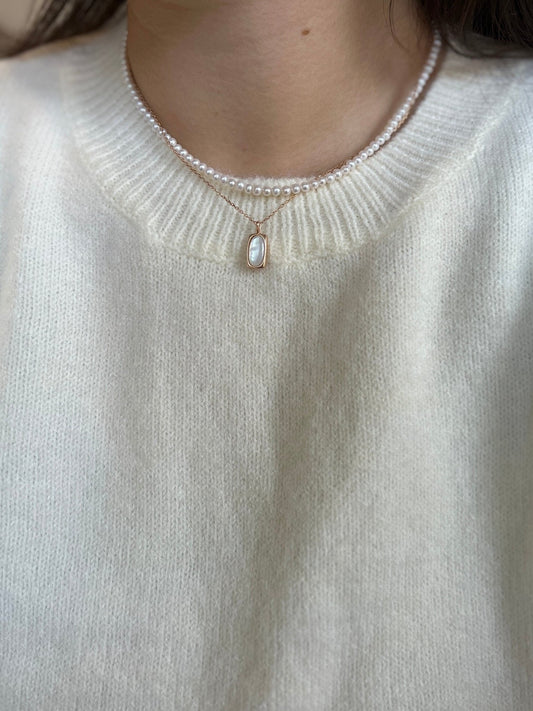 Tiny Pearl Necklace, Beaded Pearls Necklace, Dainty Pearl Necklace, Fresh Water Pearl Necklace, Layered Necklace, Wedding Bridal Pearl Gift